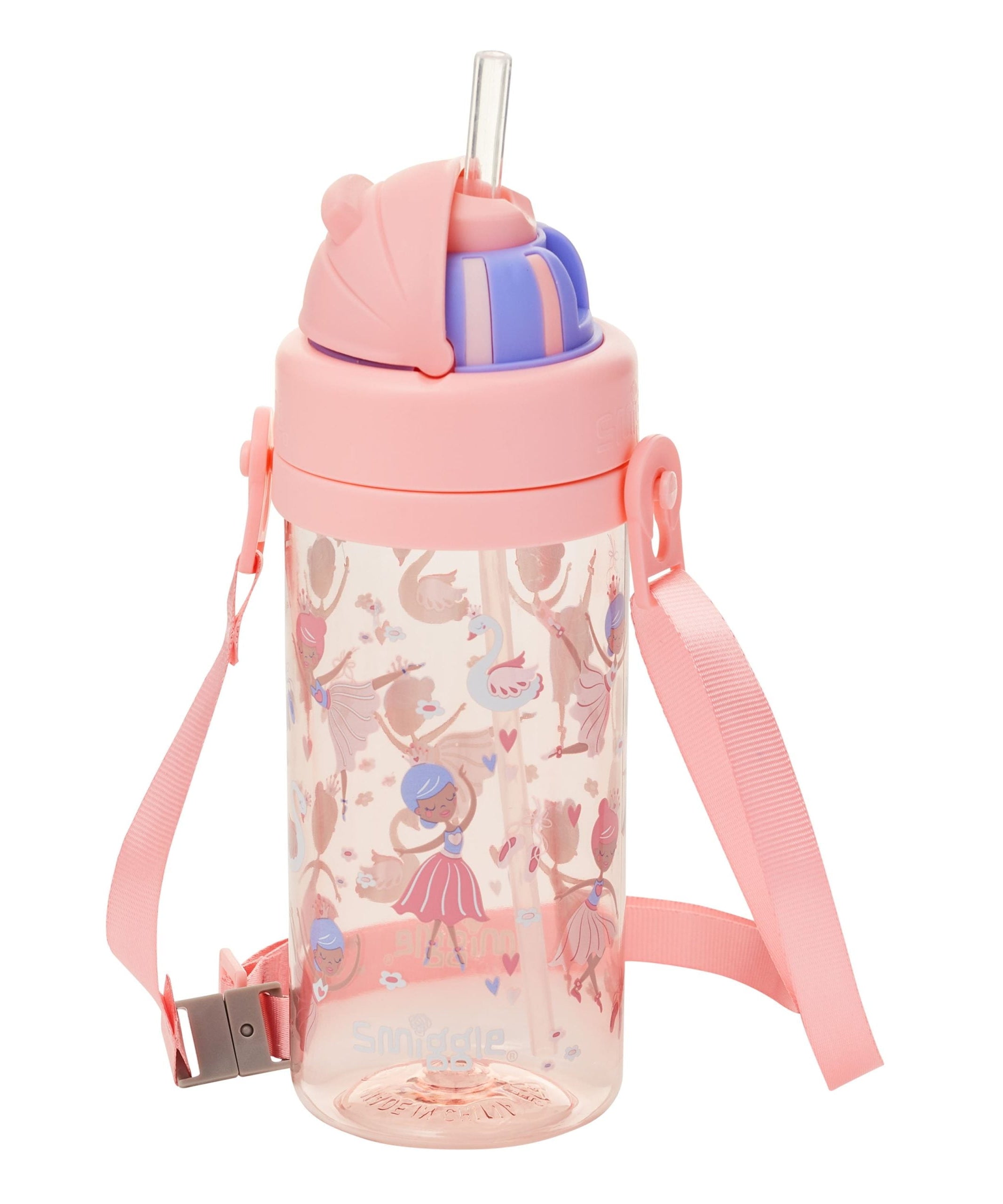 Smiggle - La La Teeny Tiny 400 ML BPA-vrije Waterfles met Verborgen Rietje
