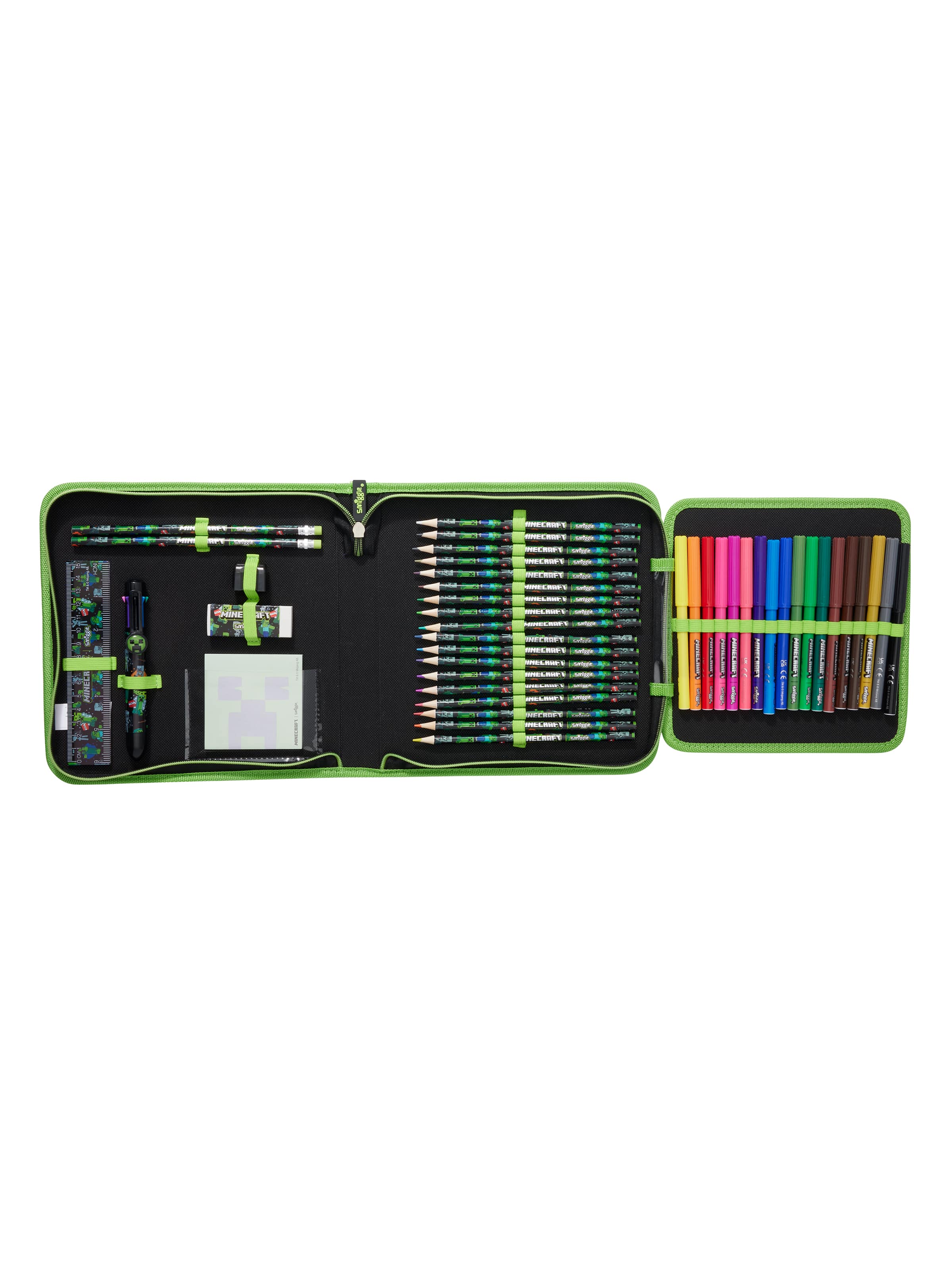 Smiggle - Minecraft Kantoorbenodigdheden Set en Pennenbakje