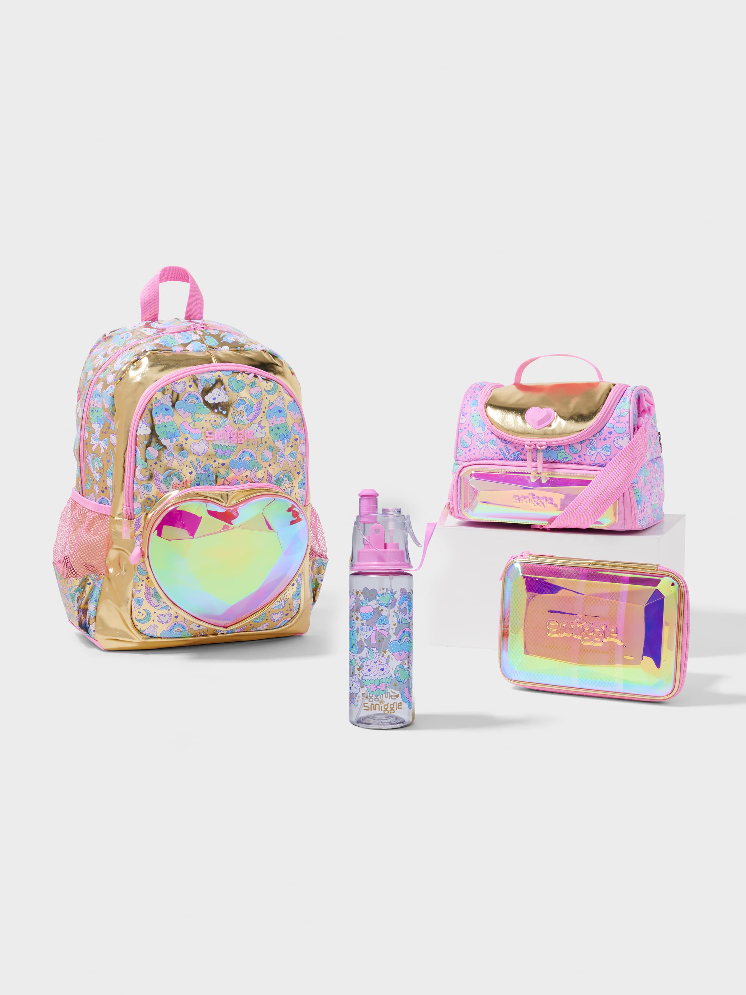 Smiggle - Stralende 4-delige Schooltas Set