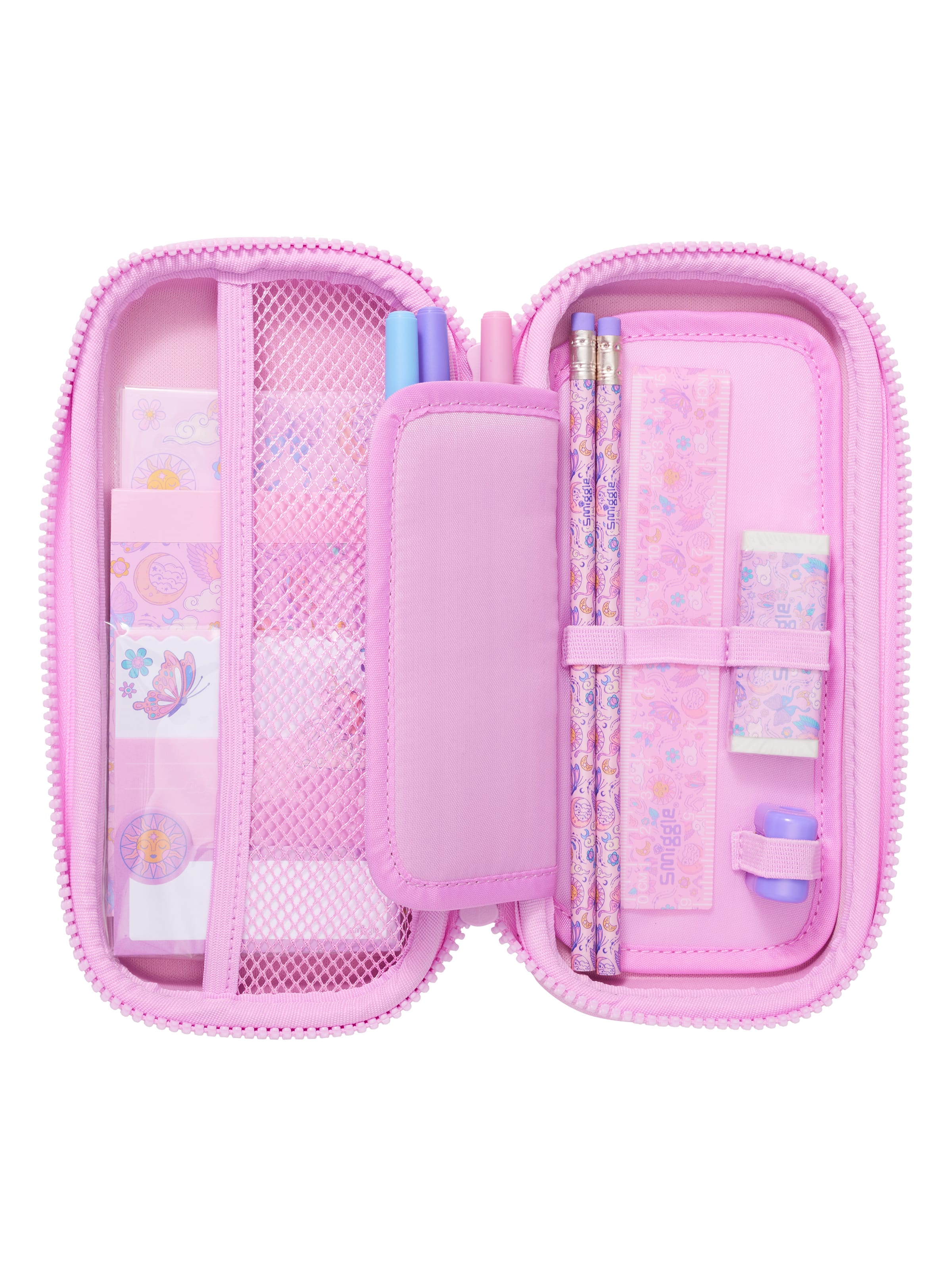 Smiggle - Sequins Magic Pennenzak en Kantoorbenodigdheden Set