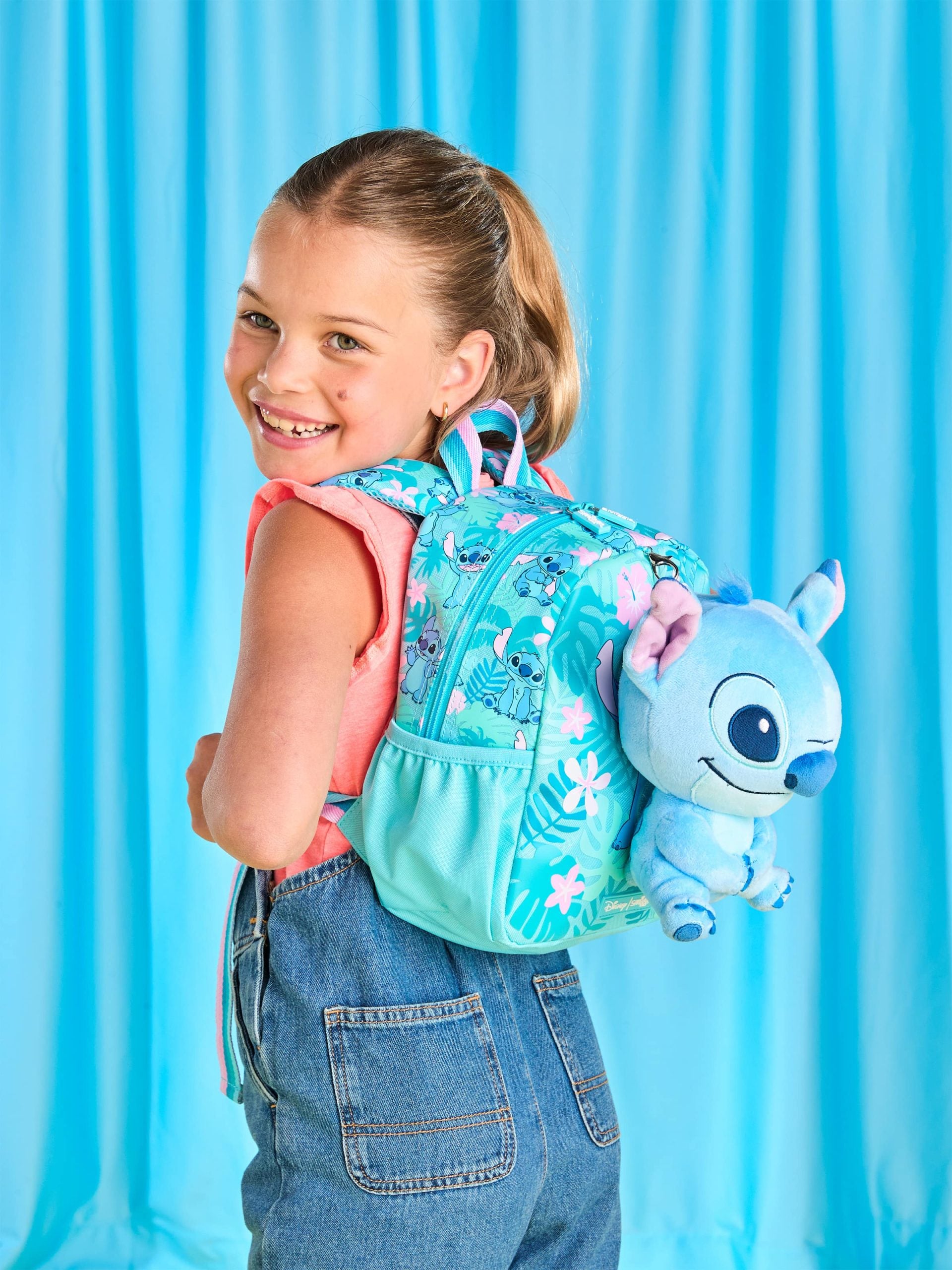 Smiggle - Stitch Uitneembaar Speelgoed Peuterschool Rugzak