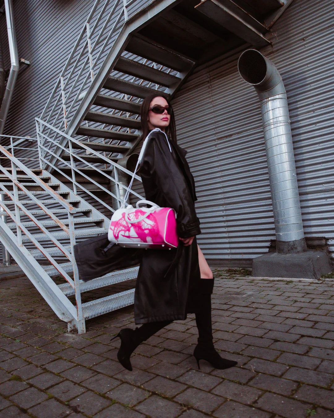 Sprayground - Storm Roze Witte Hand- en Schoudertas