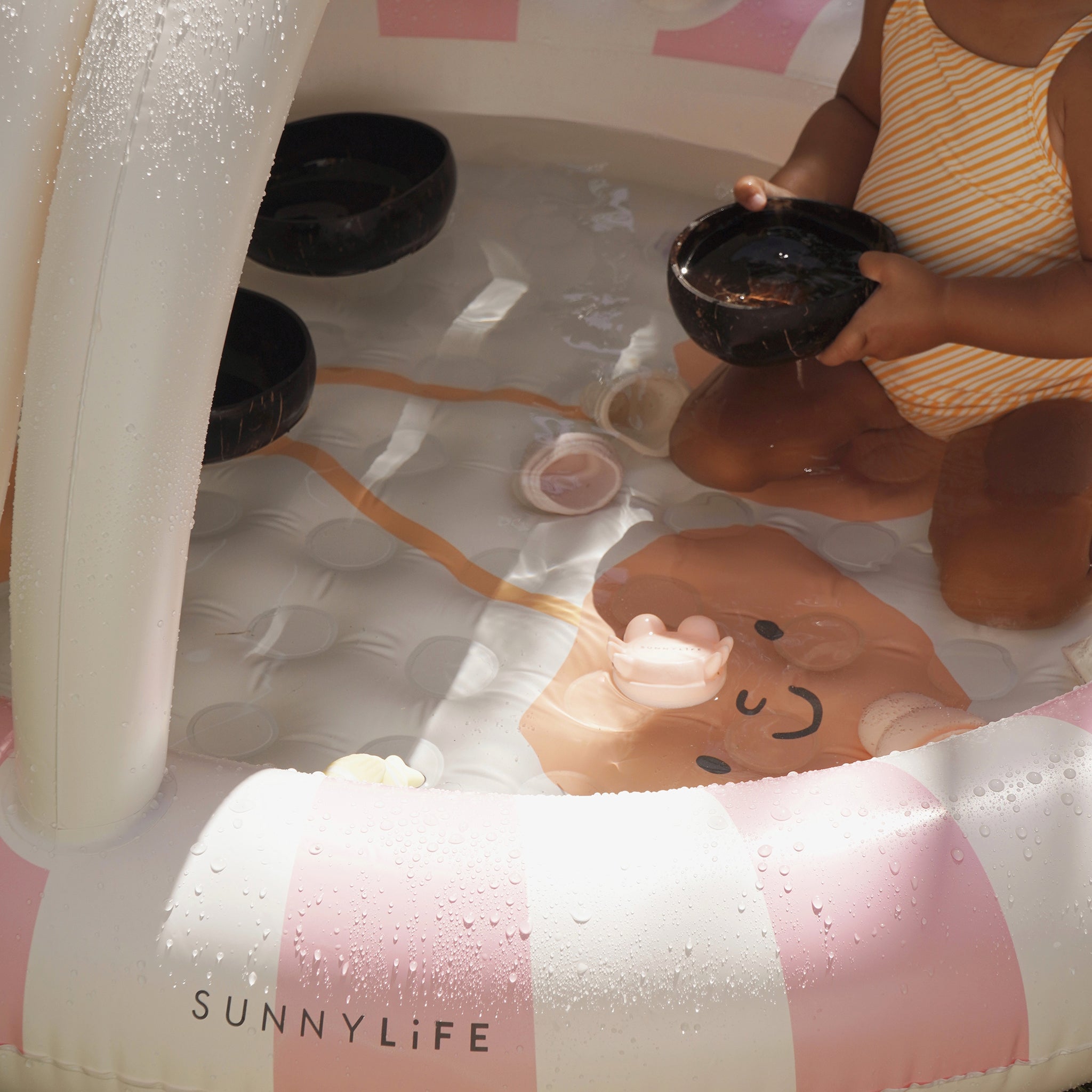Sunnylife - Suikerspin Kinderzwembad met Zonnescherm