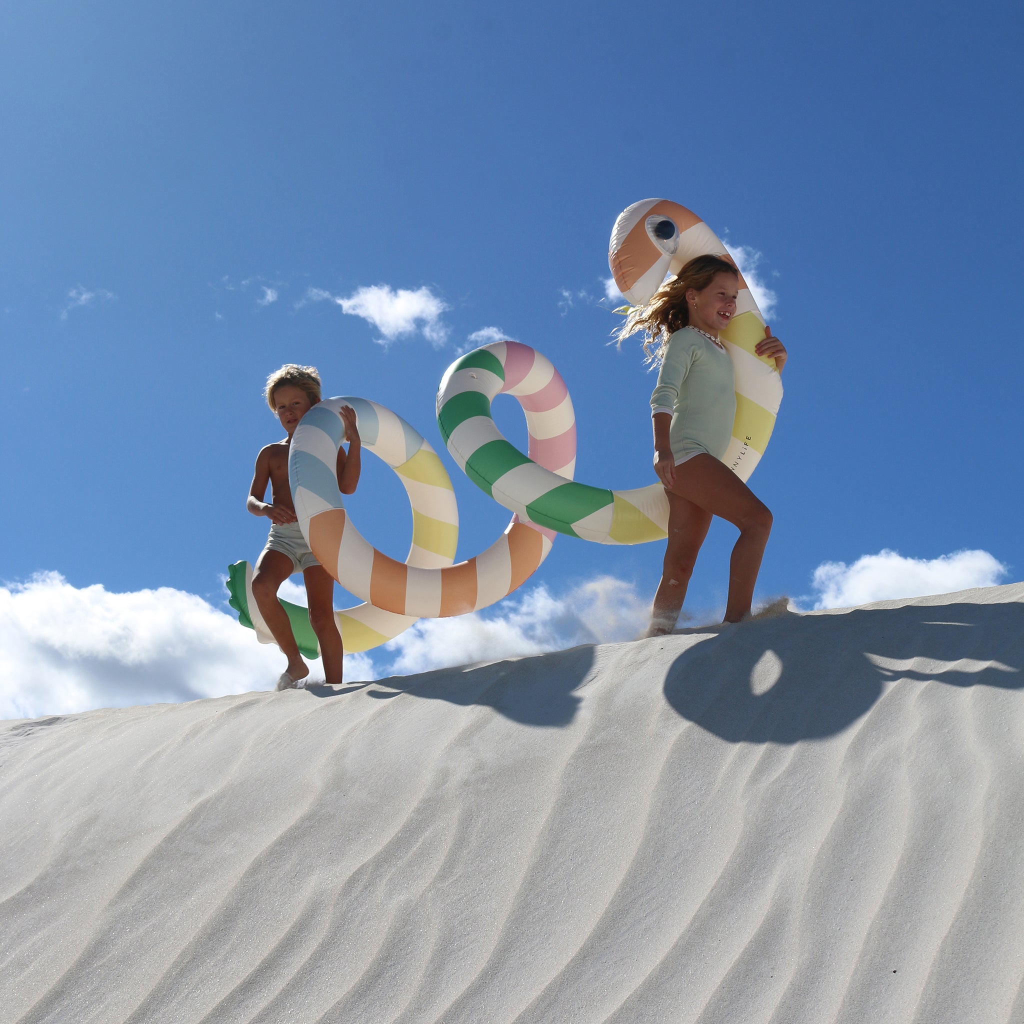 Sunnylife - Reuze Slang Opblaasbaar Zwembadplezier en Bed