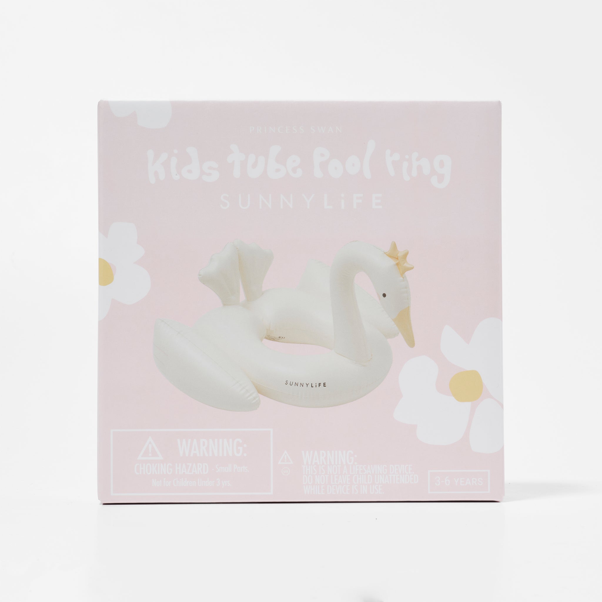 Sunnylife - Prinses Zwaan Kinder Opblaasbare Zee- en Zwemband