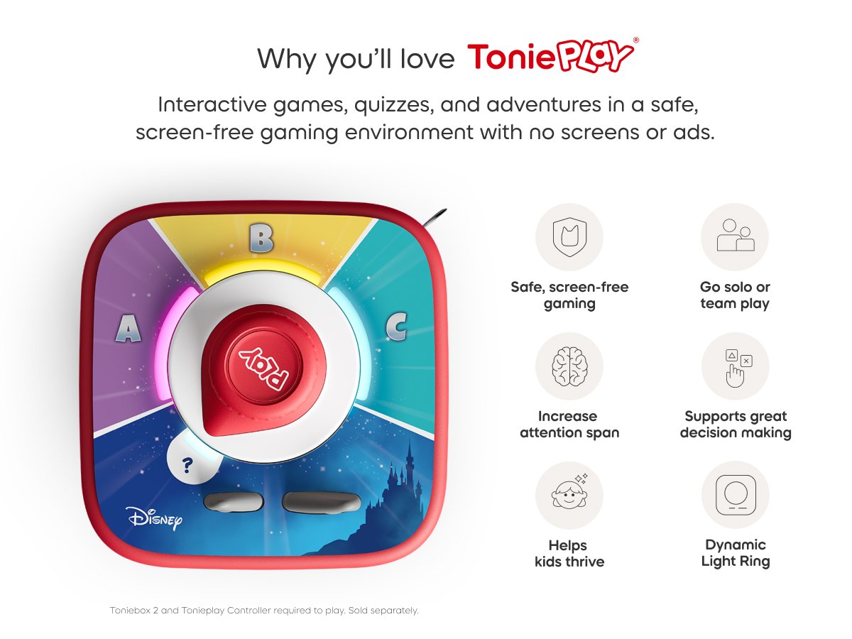Tonies - Tonieplay Disney Kennisquiz Koninkrijk Engels Toniebox 2 Spelletjes