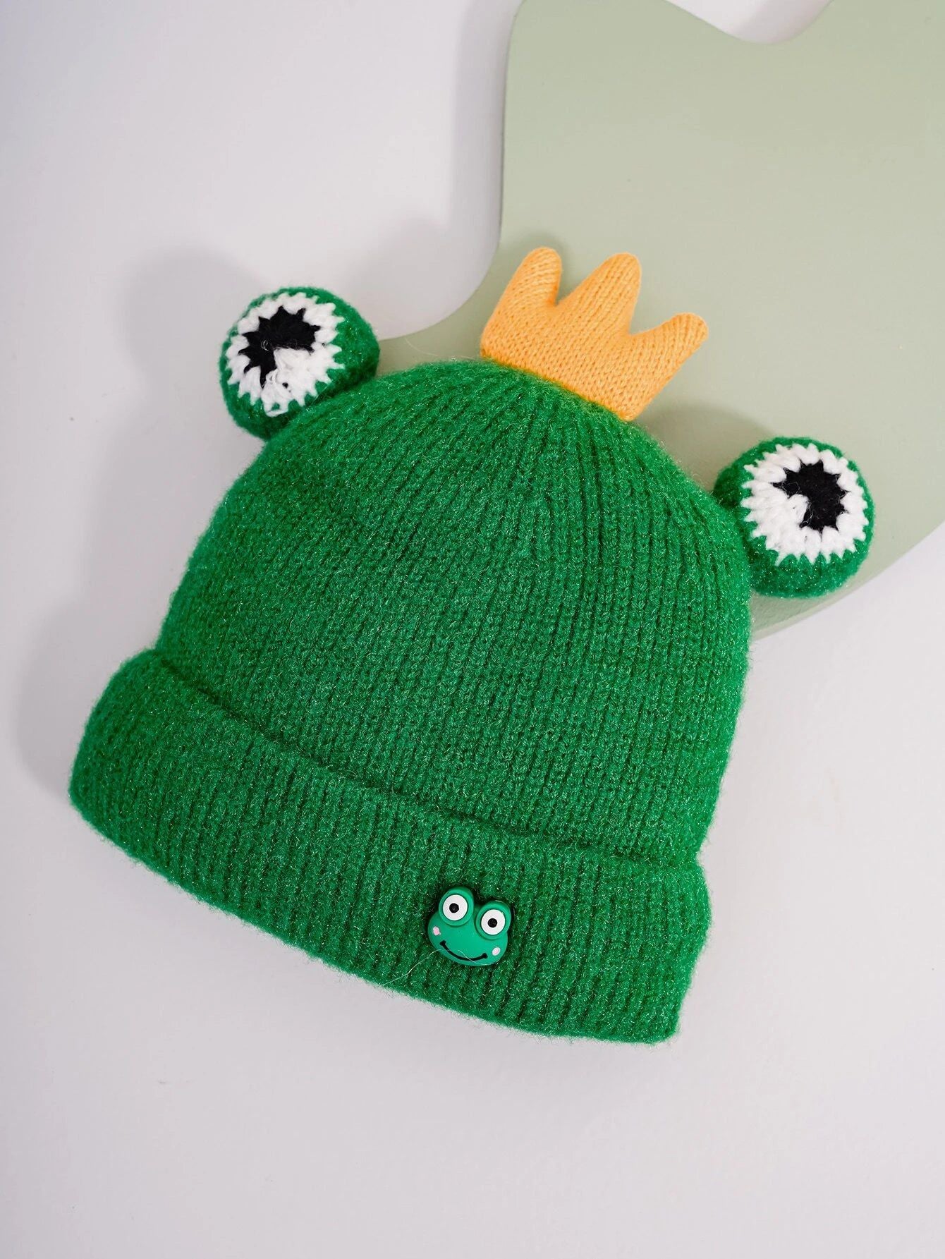 Dinossi - Yeşil Kral Kurbağa Çocuk Beresi Polarlı-Dinossi