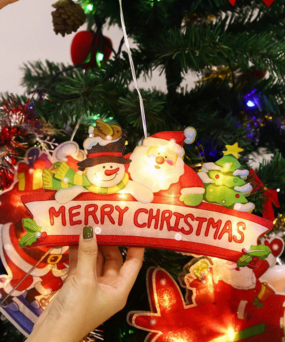 Yılbaşı - Noel Dekoratif Işıklı Merry Christmas Yazılı Süs-Dinossi