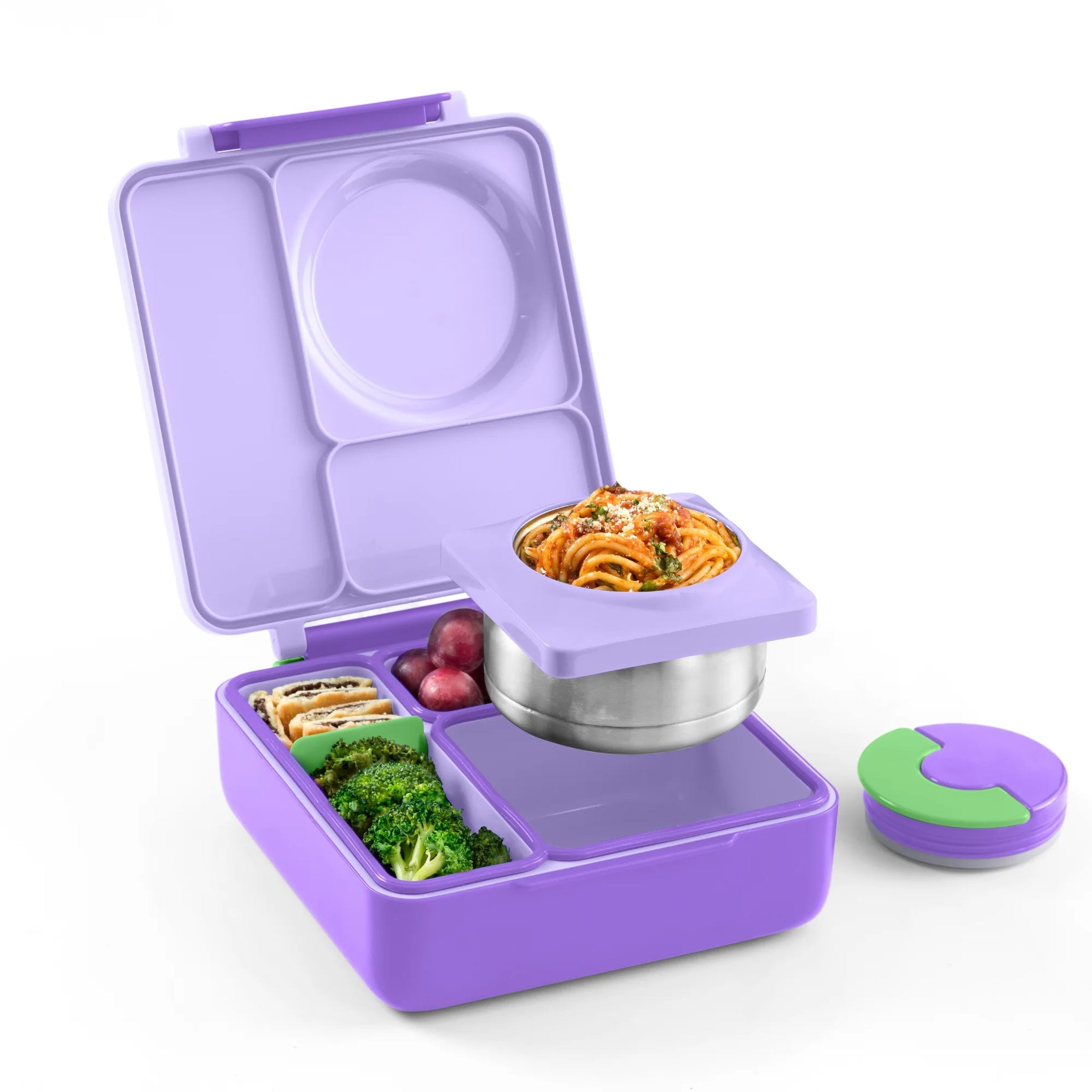 Omiebox - Warmte Geïsoleerde Paarse Bento Lunchbox