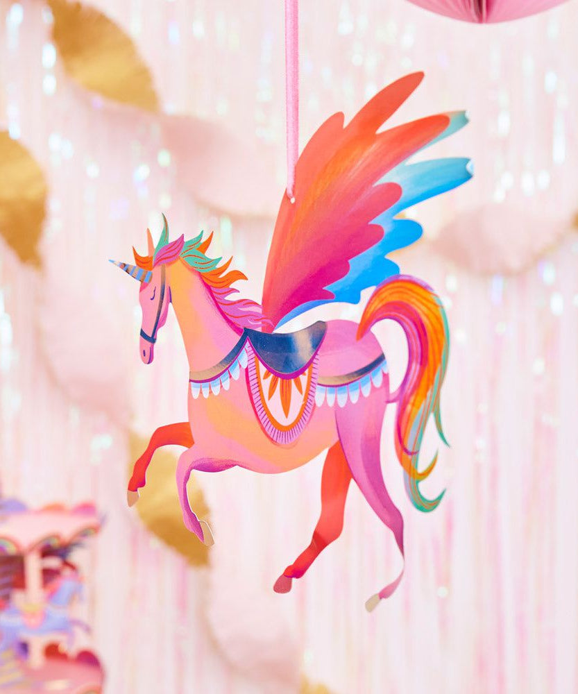 Party Pieces - Unicorn 5li Parti Asma Süsleri-Dinossi