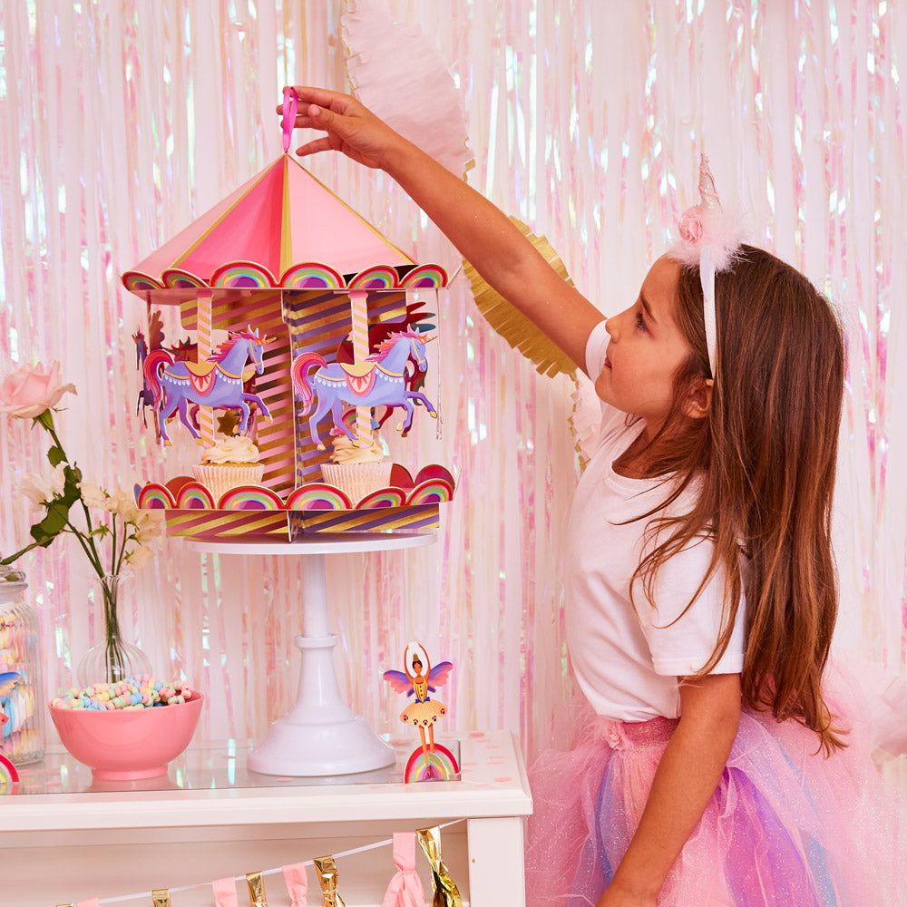 Party Pieces - Unicorn Atlıkarınca İkram Standı-Dinossi