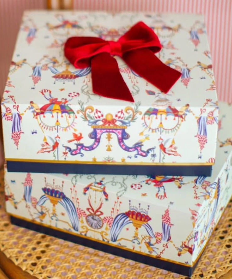 Dinossi - Roze Geruit Geschenkdoos