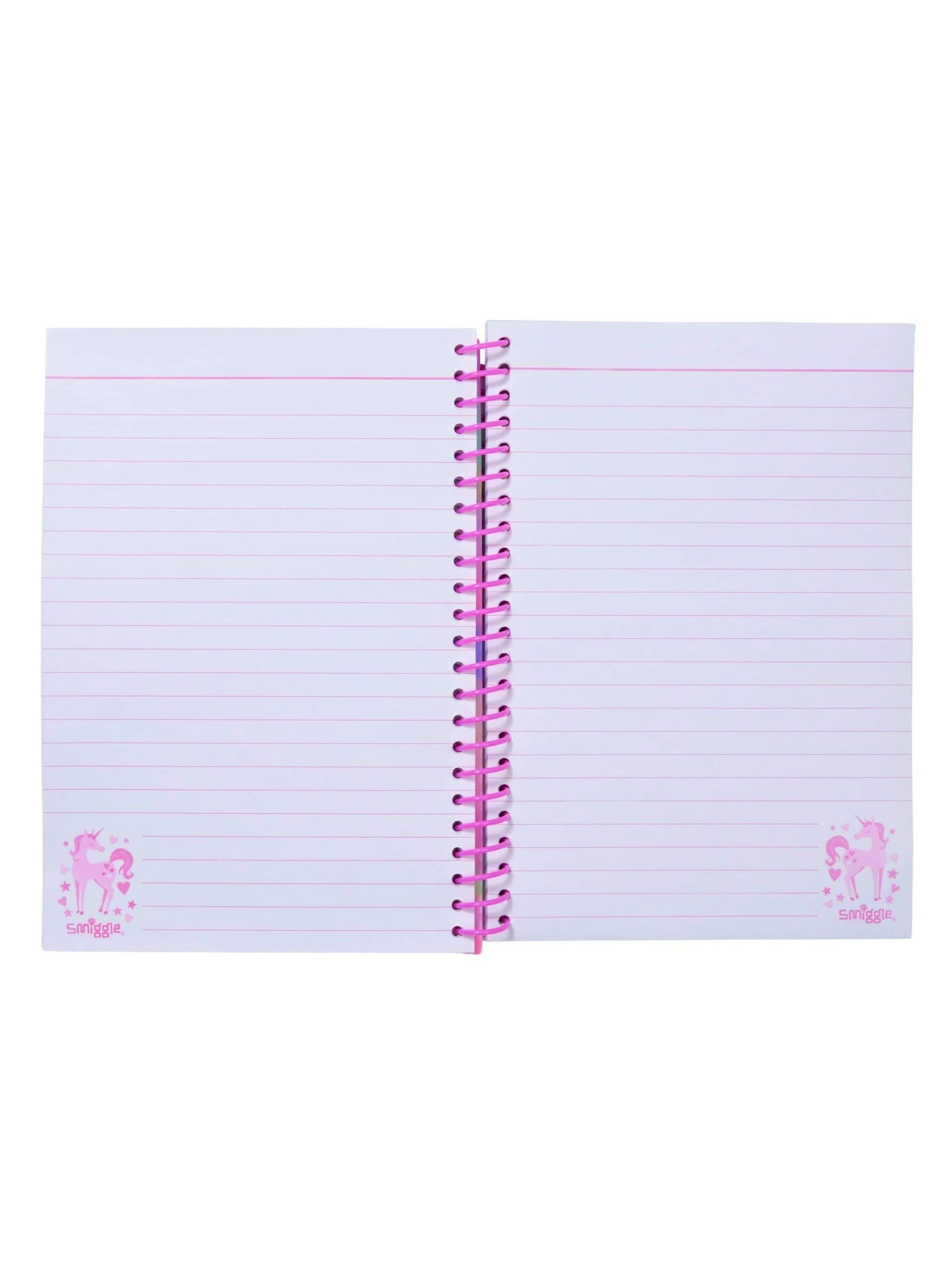 Smiggle - Popem Unicorn Popit A5 Çizgili Defter-Dinossi