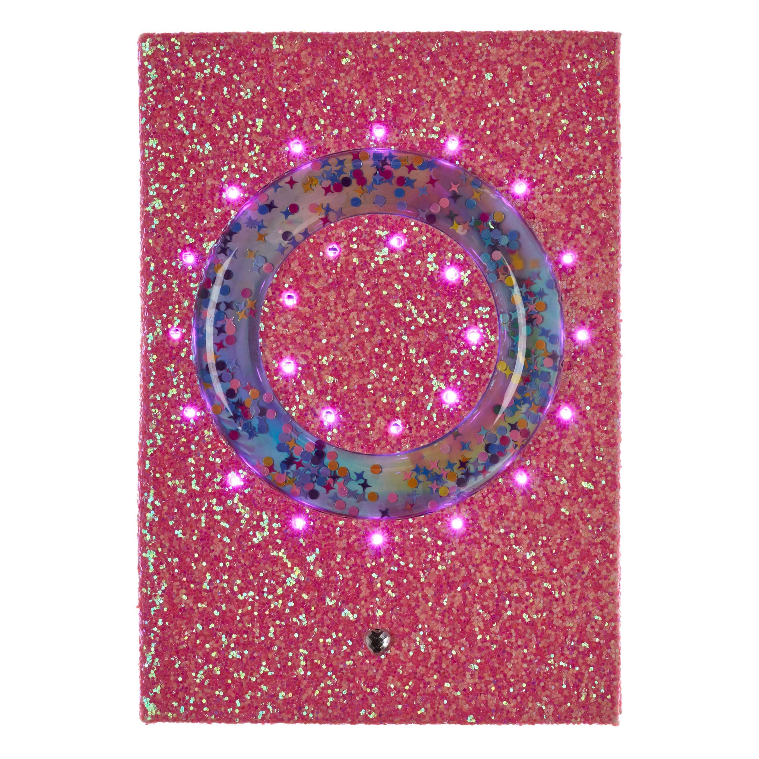 Smiggle - Işıklı Alfabe Harfli Pembe A5 Defter-Dinossi