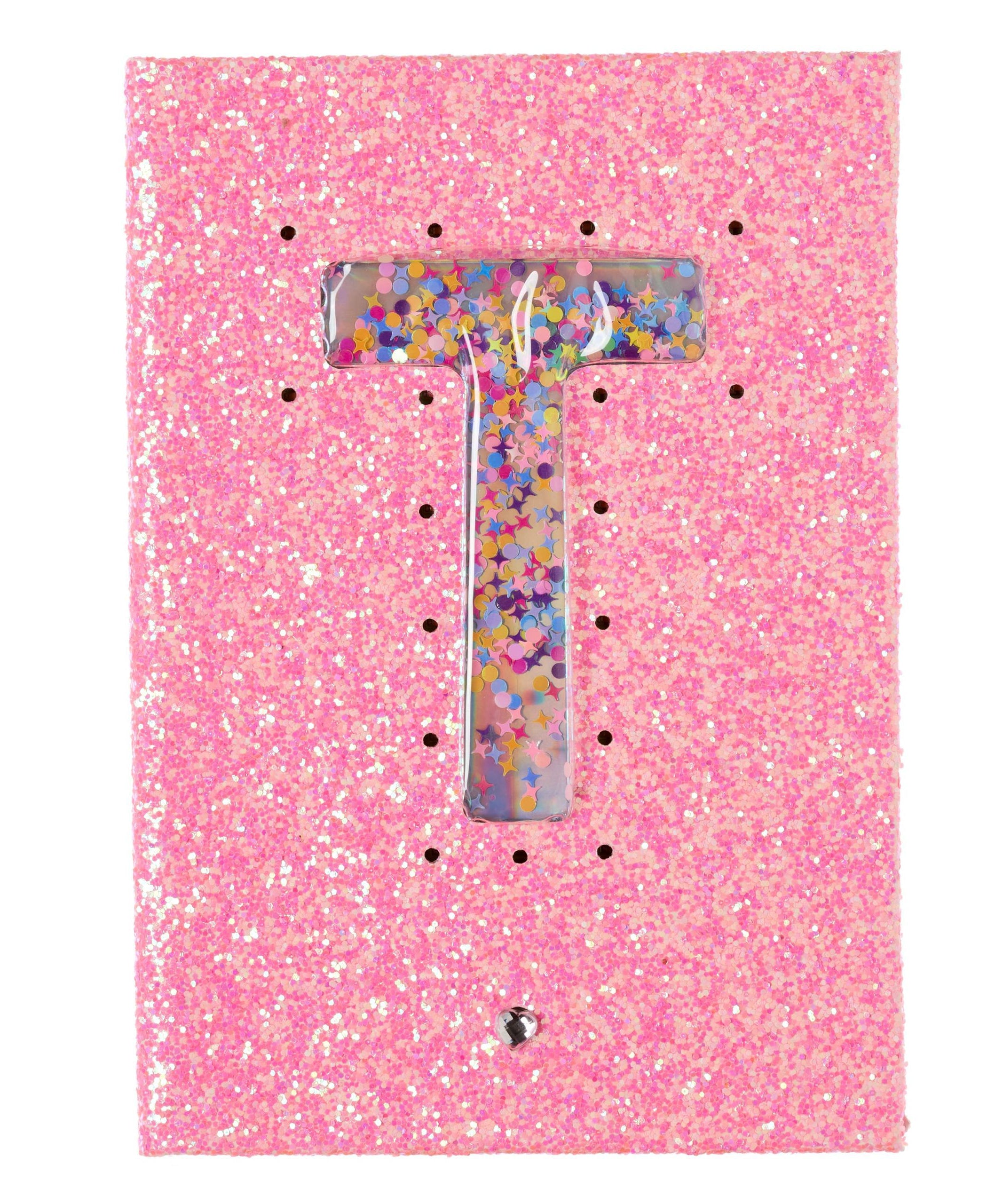 Smiggle - Işıklı Alfabe Harfli Pembe A5 Defter-Dinossi