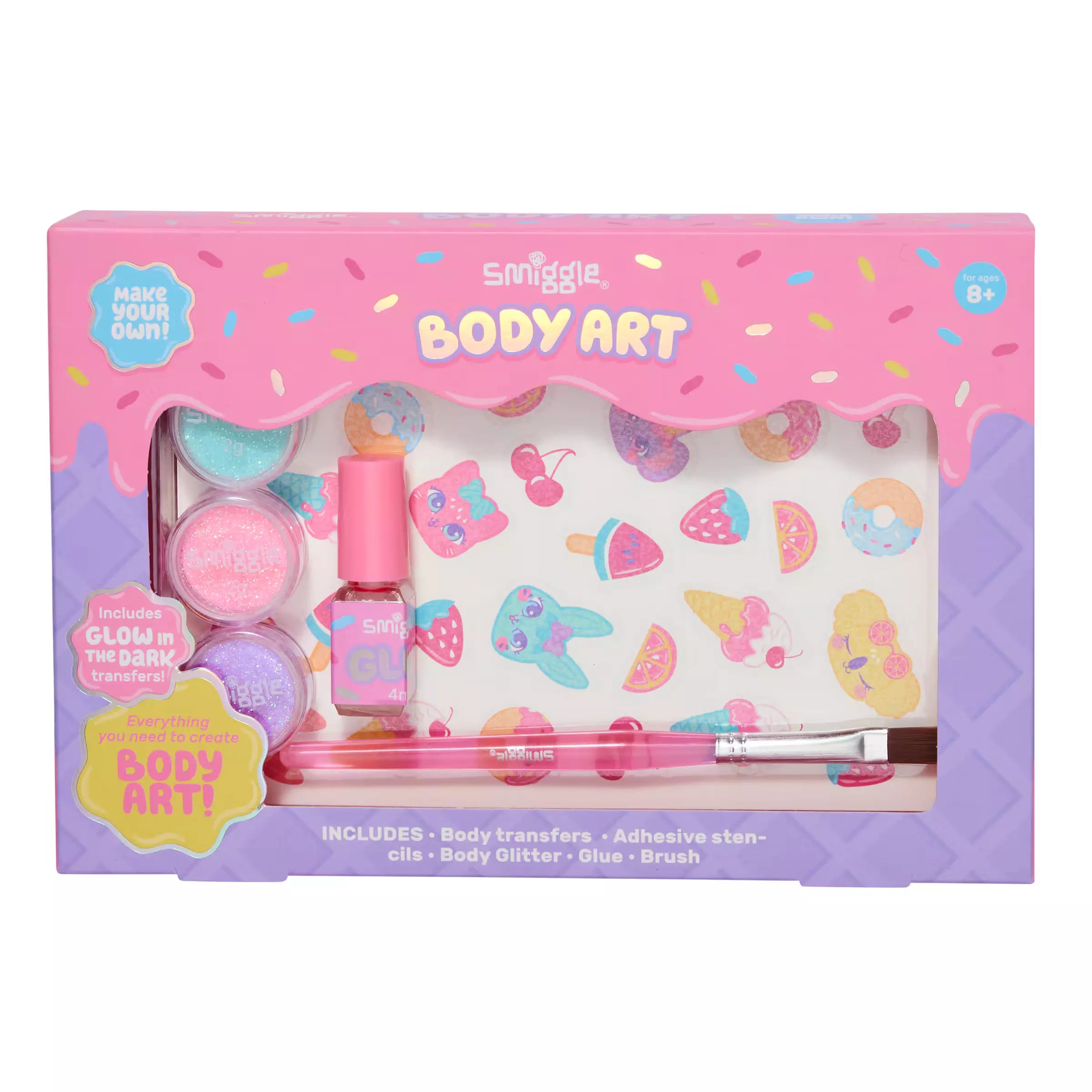 Smiggle - Çocuk Vücut Şablon ve Tasarım Seti - Dinossi