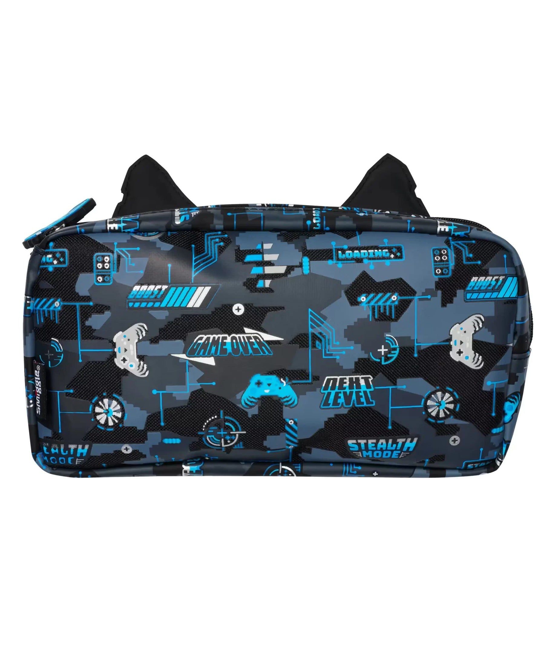 Smiggle - Hi There Çift Gözlü Kalem Kutusu-Dinossi