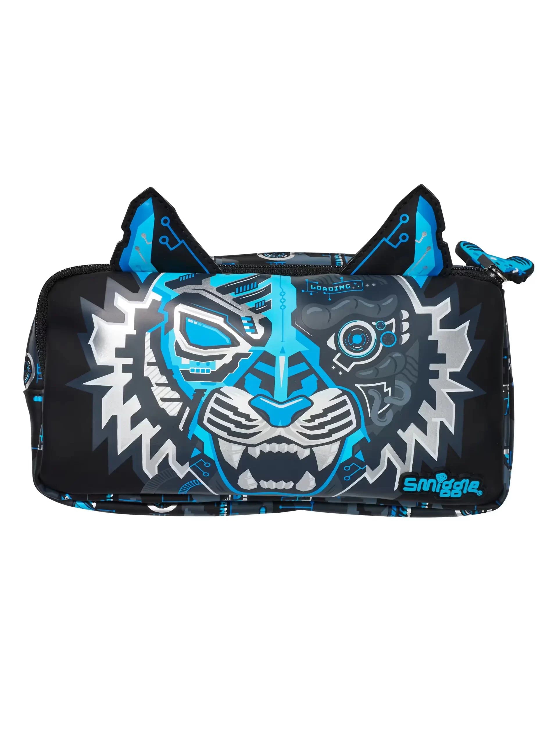 Smiggle - Hi There Çift Gözlü Kalem Kutusu-Dinossi