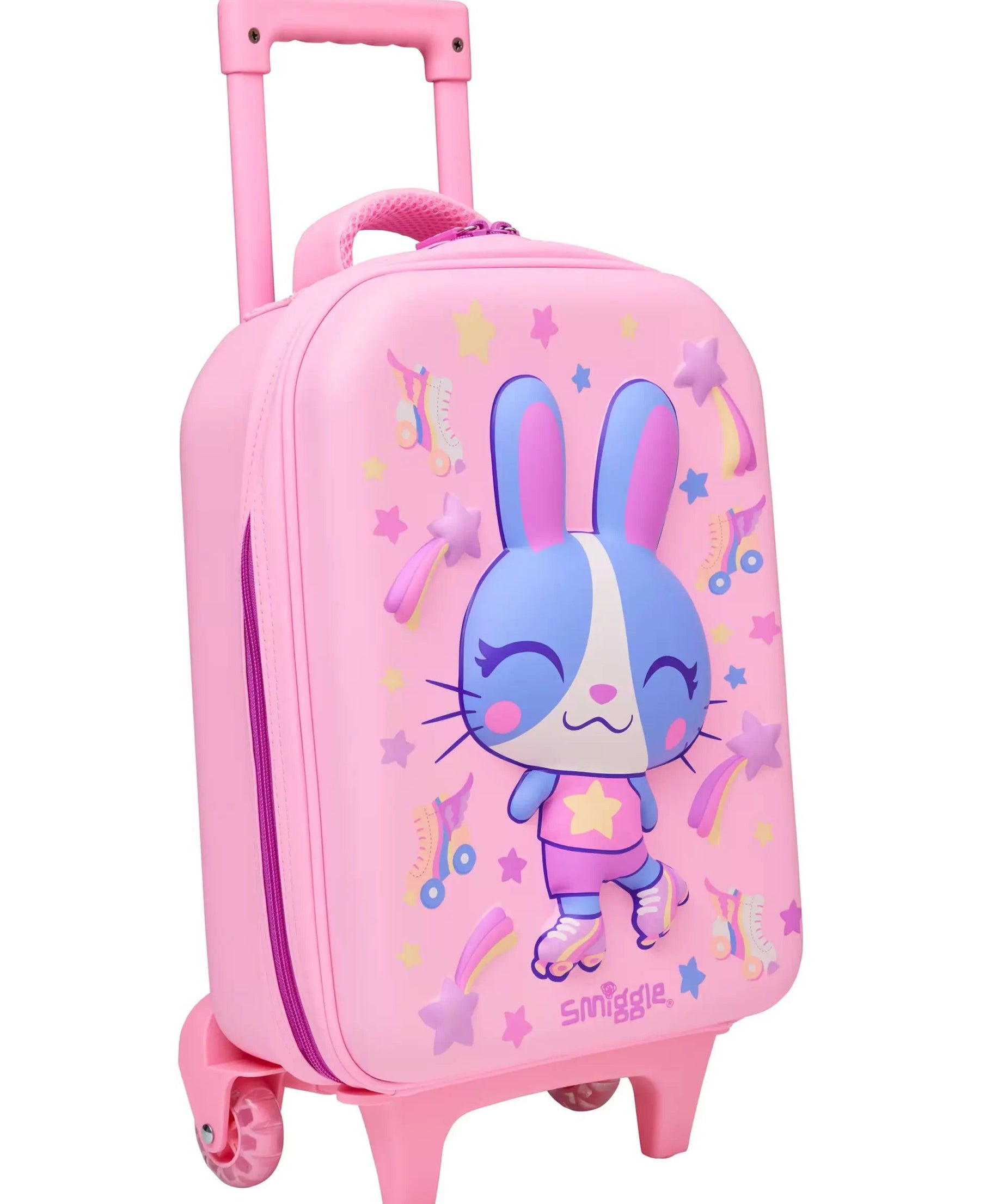 Smiggle - Movin' Junior Çekçekli Okul ve Seyahat Çantası-Dinossi