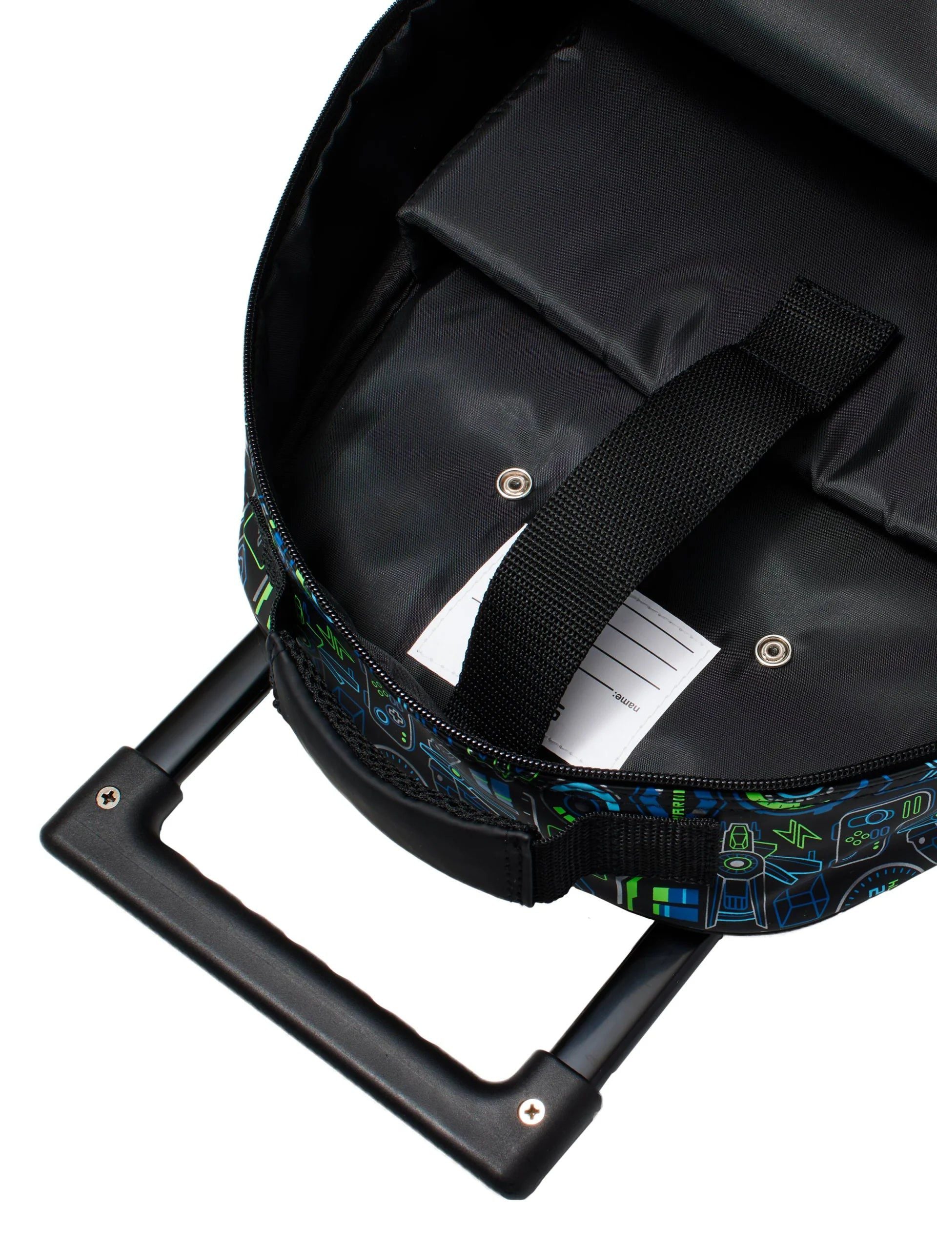 Smiggle – Virtual Çekçekli Işıklı Tekerlekli Çanta-Dinossi