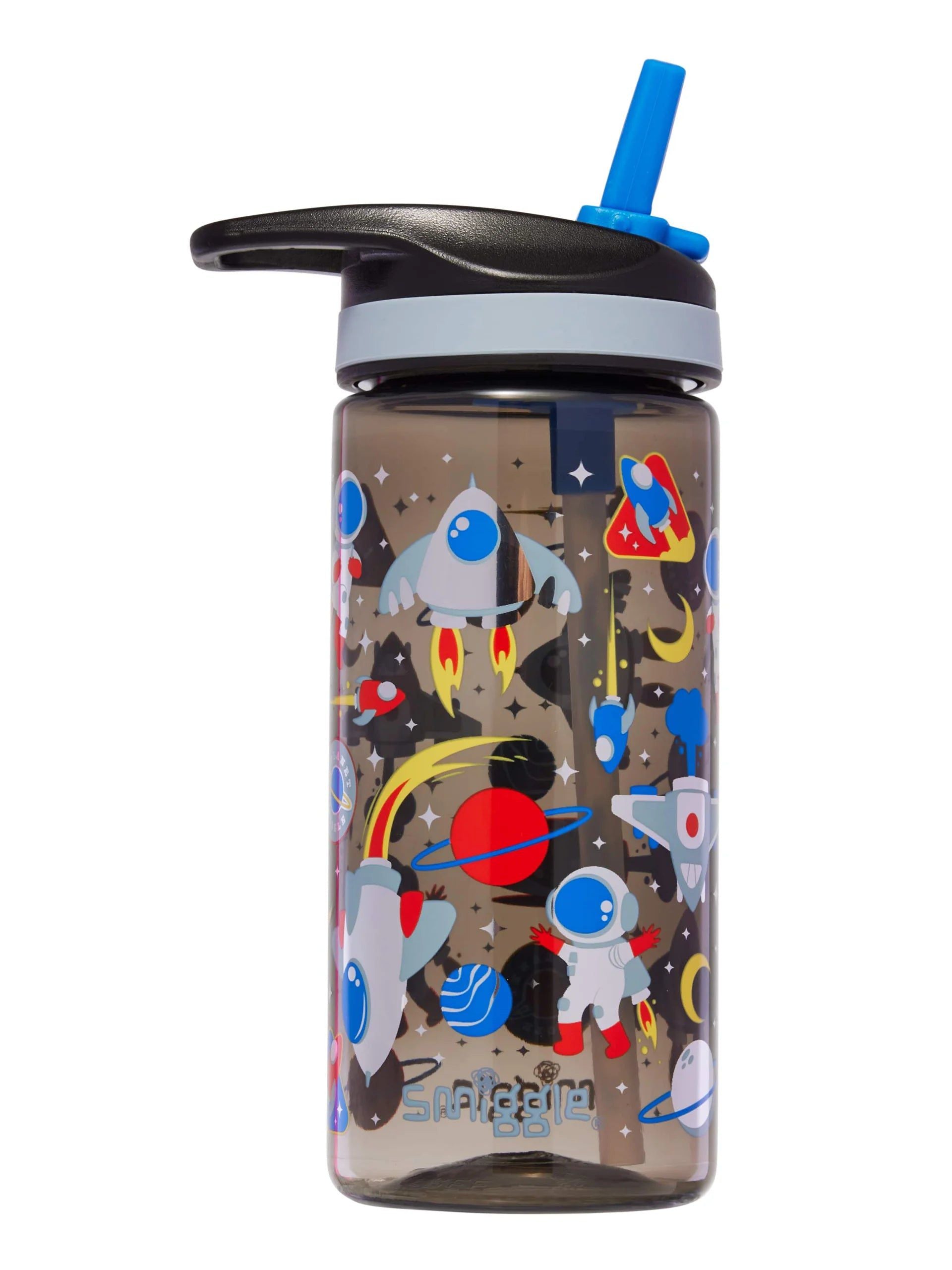 Smiggle - Lets Play 440 ML BPA'Sız Pipetli Suluk-Dinossi