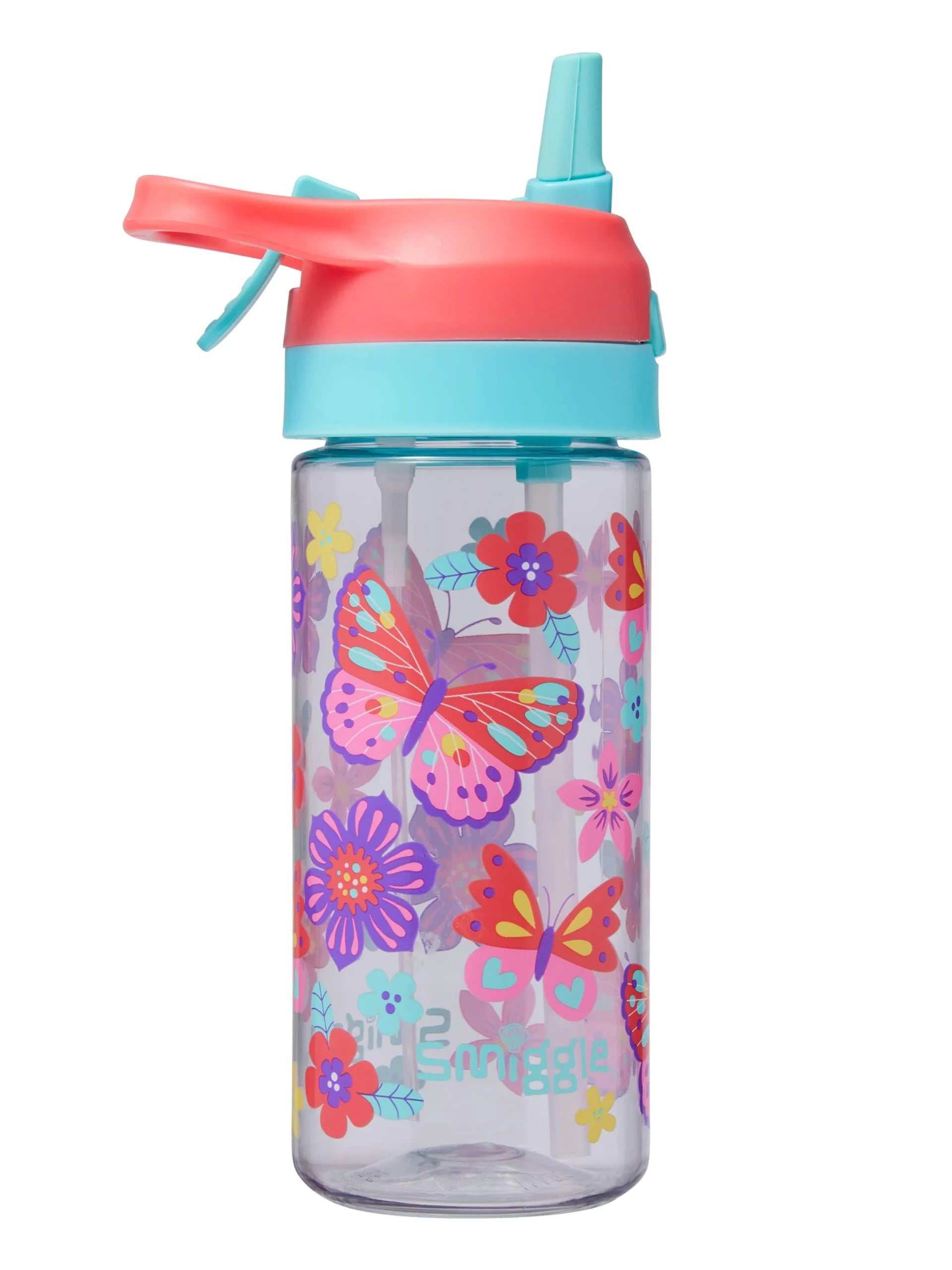 Smiggle - Hali Junior Su Püskürtmeli Otomatik Pipetli 440ML Suluk-Dinossi