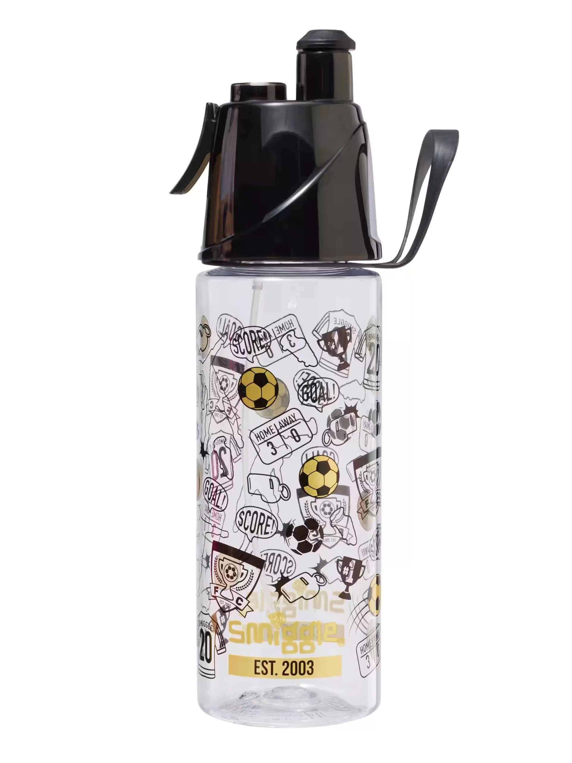 Smiggle - 20. Doğum Günü Su Püskürtmeli 560ML Otomatik Suluk-Dinossi