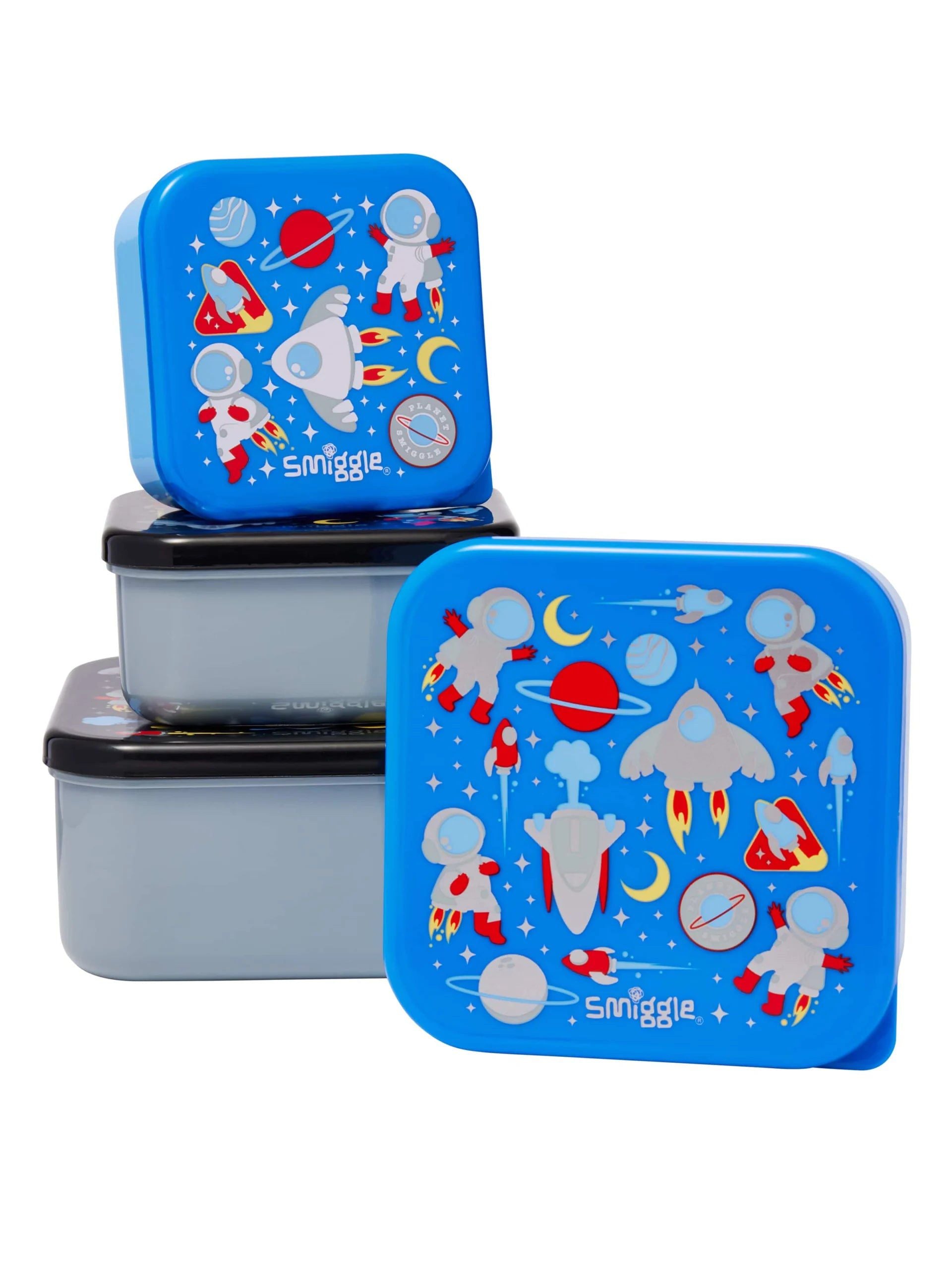 Smiggle - Lets Play 4lü Yemek ve Beslenme BPAsız Kapları-Dinossi