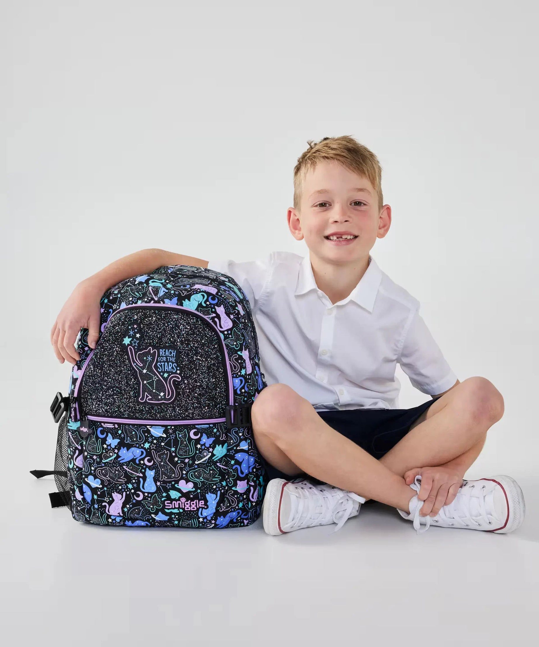 Smiggle - Wild Side Klasik Sırt Çantası-Dinossi