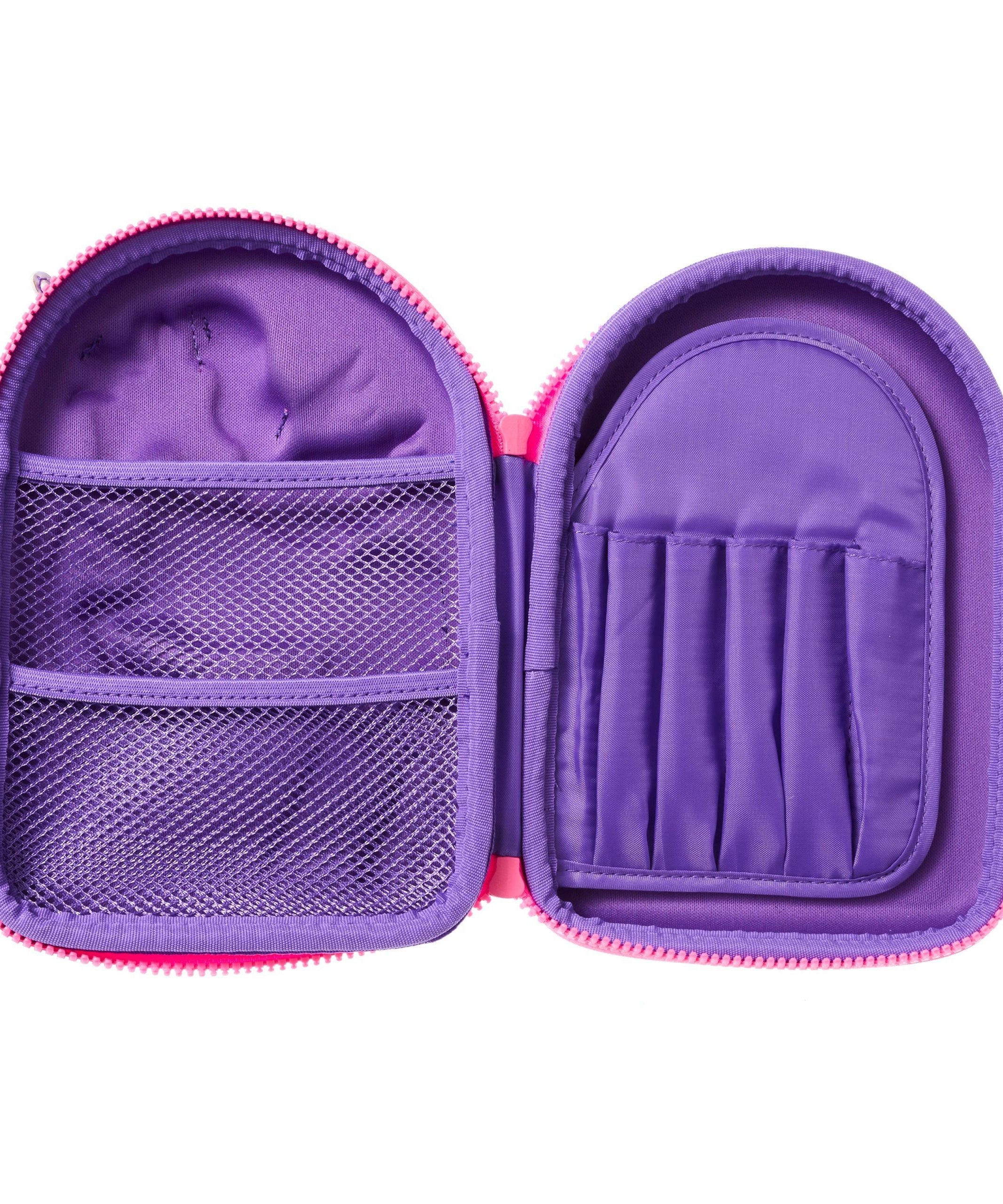 Smiggle - Örgü Saçlı Eğlenceli Unicorn Hardtop Kalem Kutusu-Dinossi