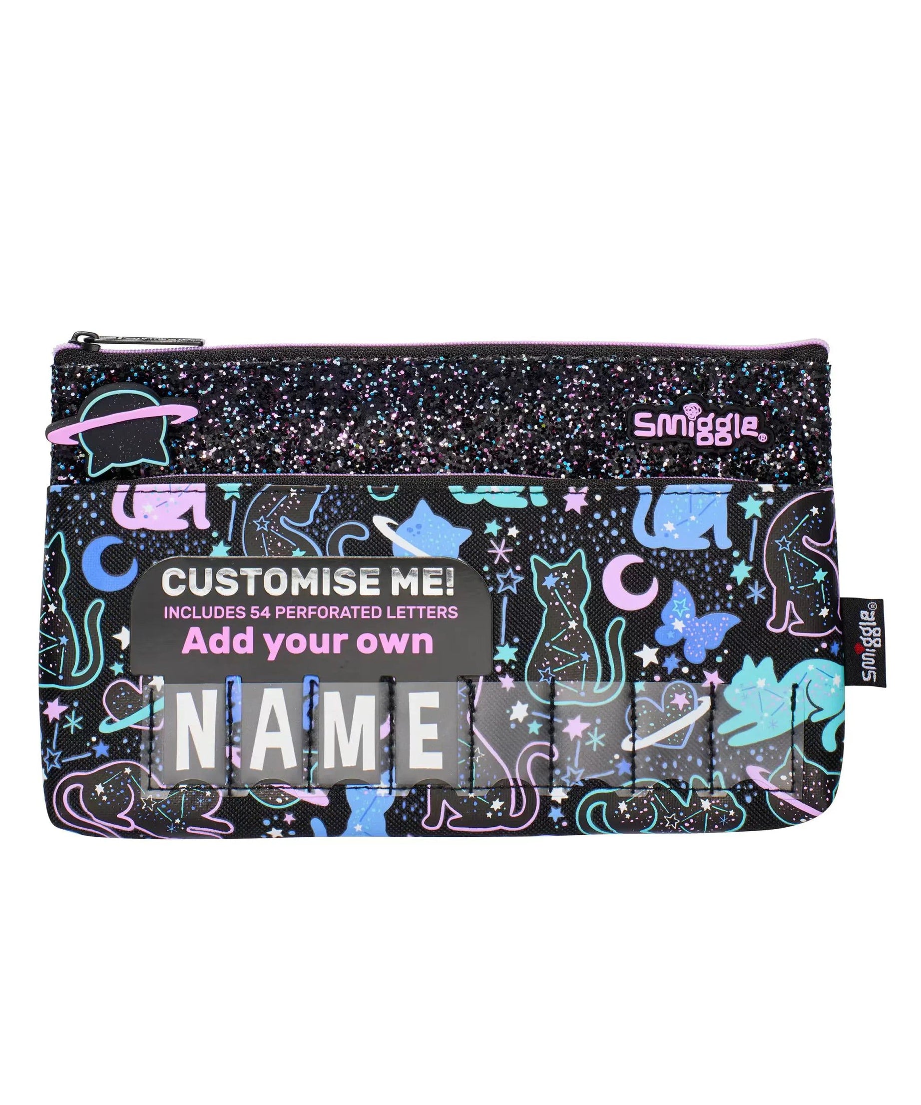 Smiggle - Wild Side Portföy Çantası ve Kalem Kutusu-Dinossi