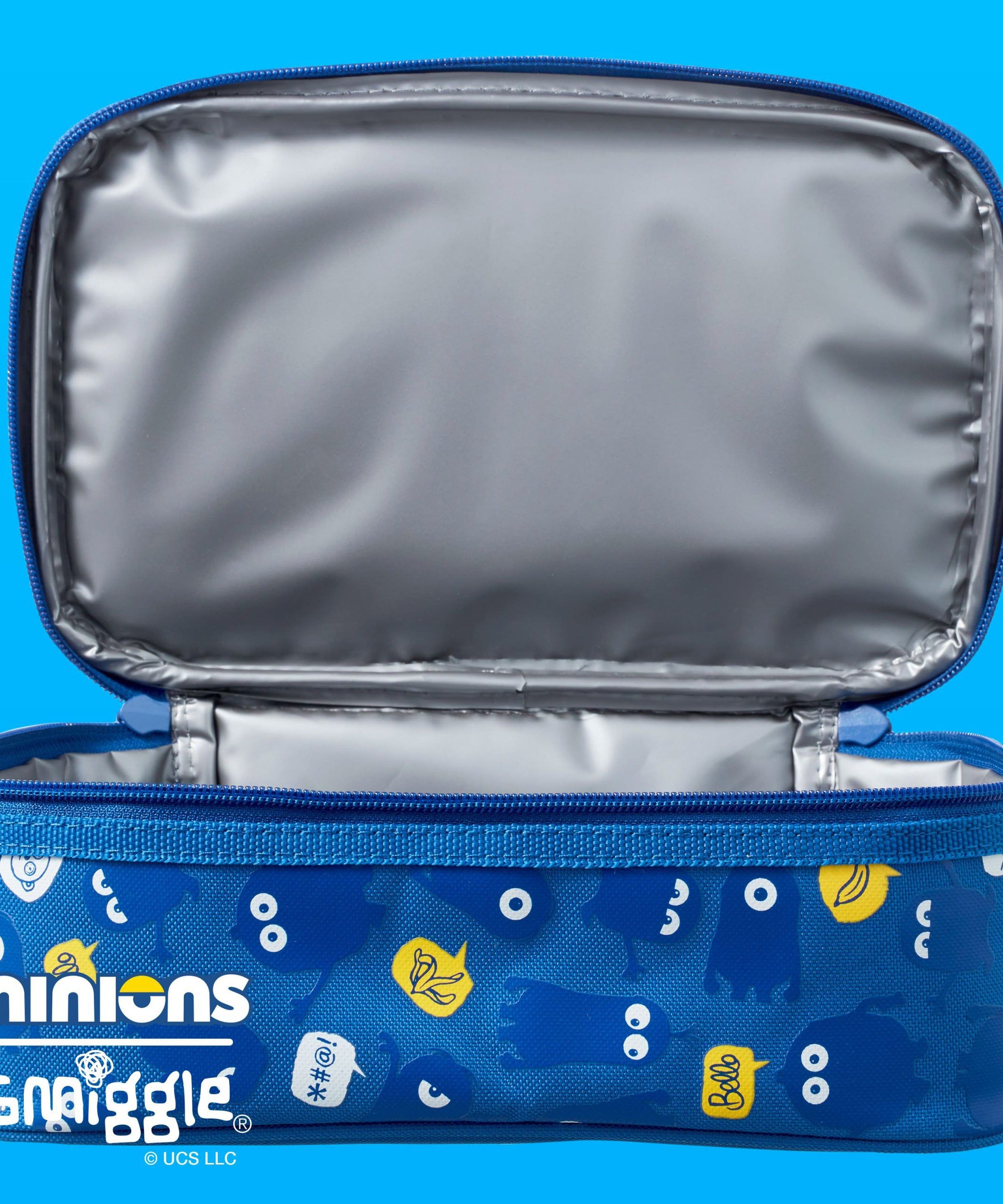 Smiggle - Minions Çift Katlı Beslenme Çantası-Dinossi