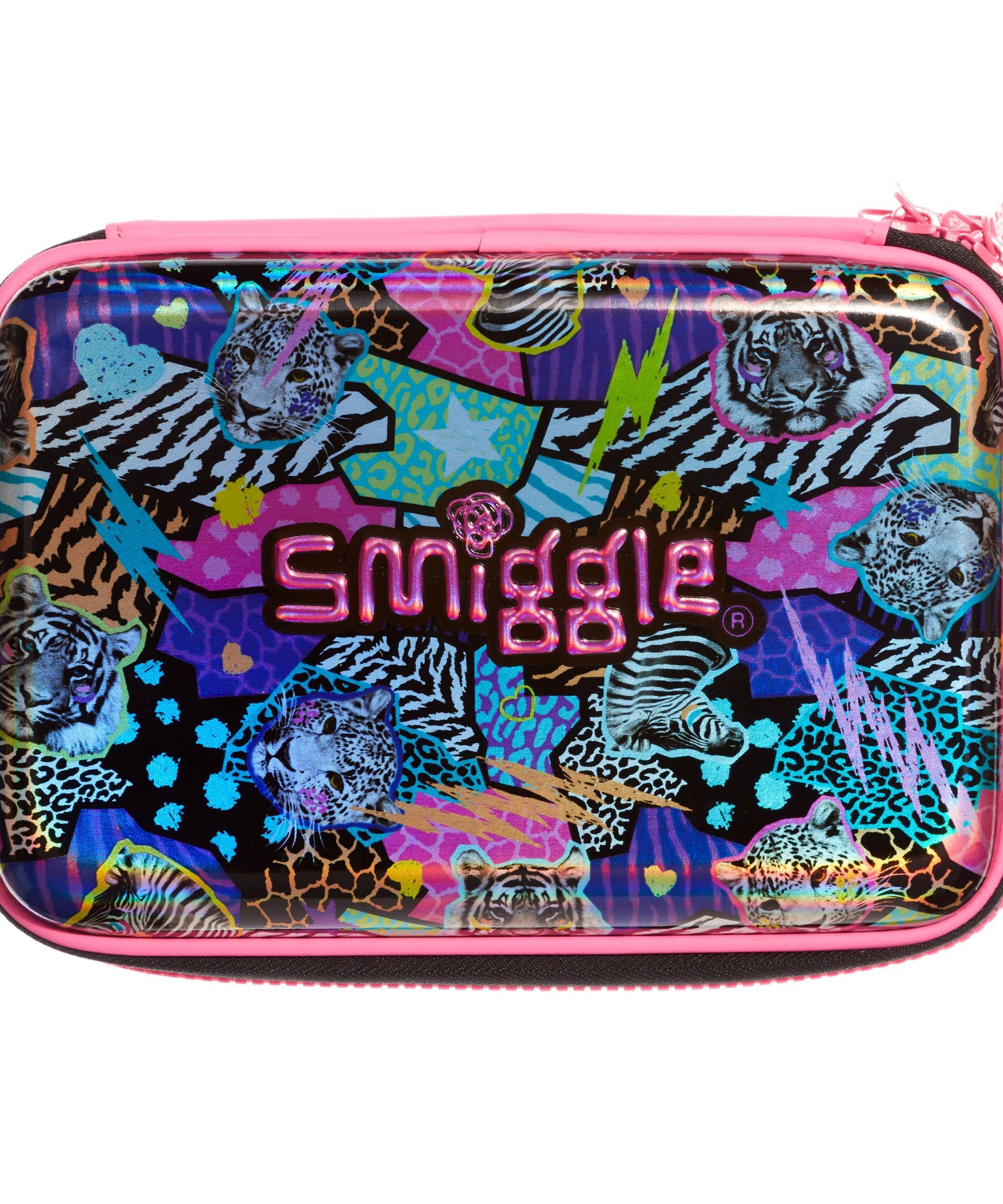 Smiggle - Galaxy Double Vahşi Hayvanlar Kalem Kutusu-Dinossi