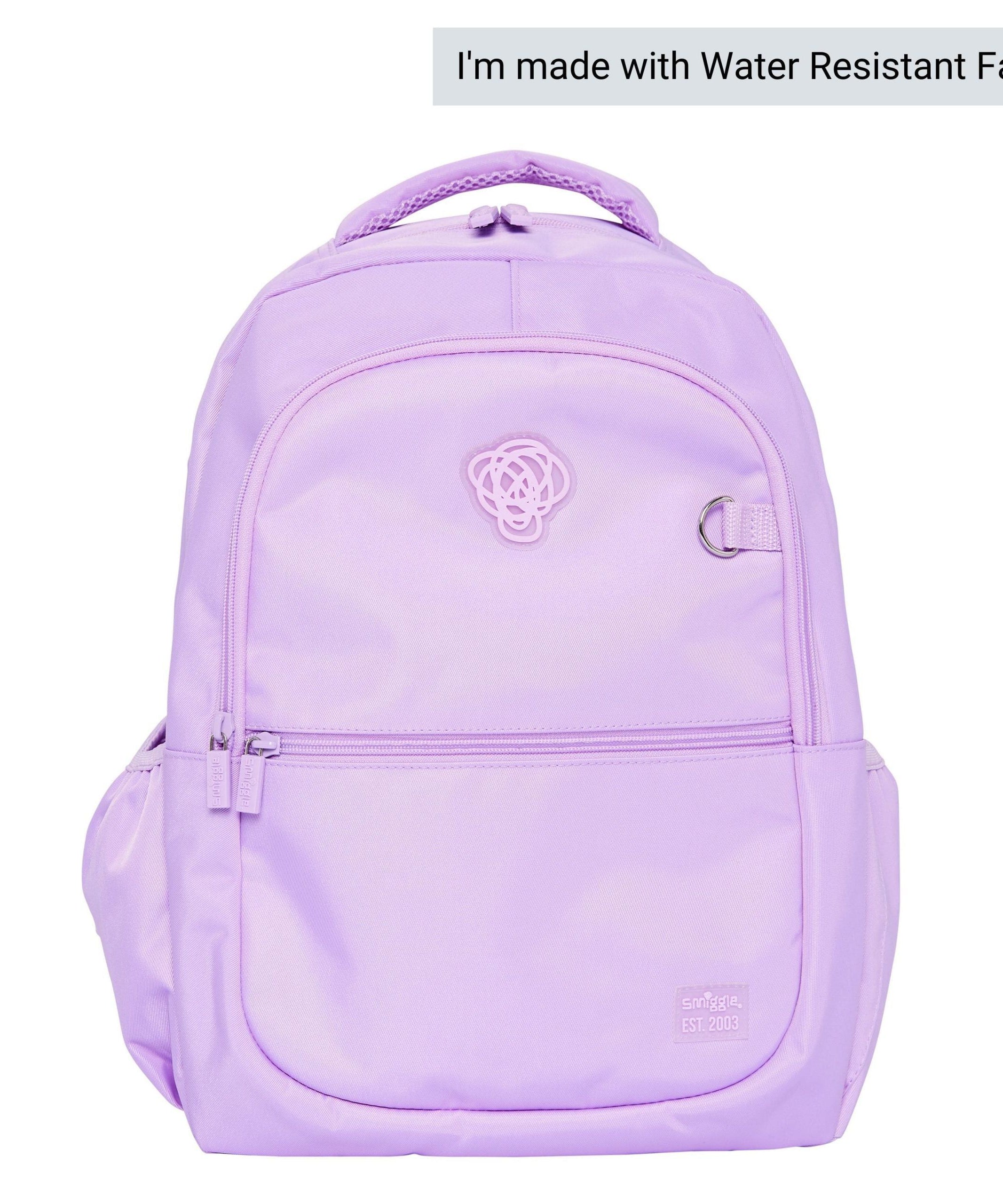 Smiggle - Sorbet Lilak Su Geçirmez Sırt Çantası-Dinossi