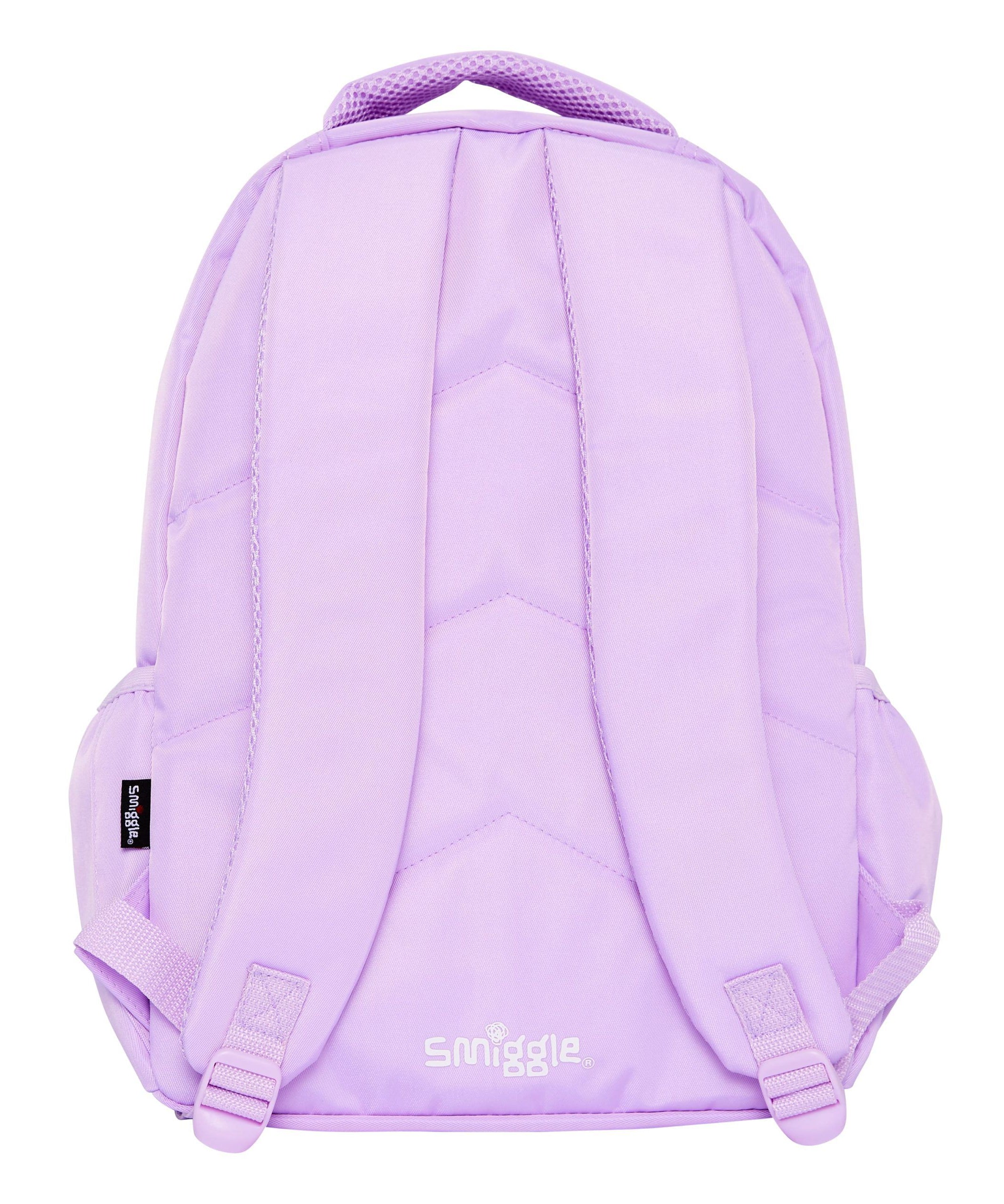 Smiggle - Sorbet Lilak Su Geçirmez Sırt Çantası-Dinossi