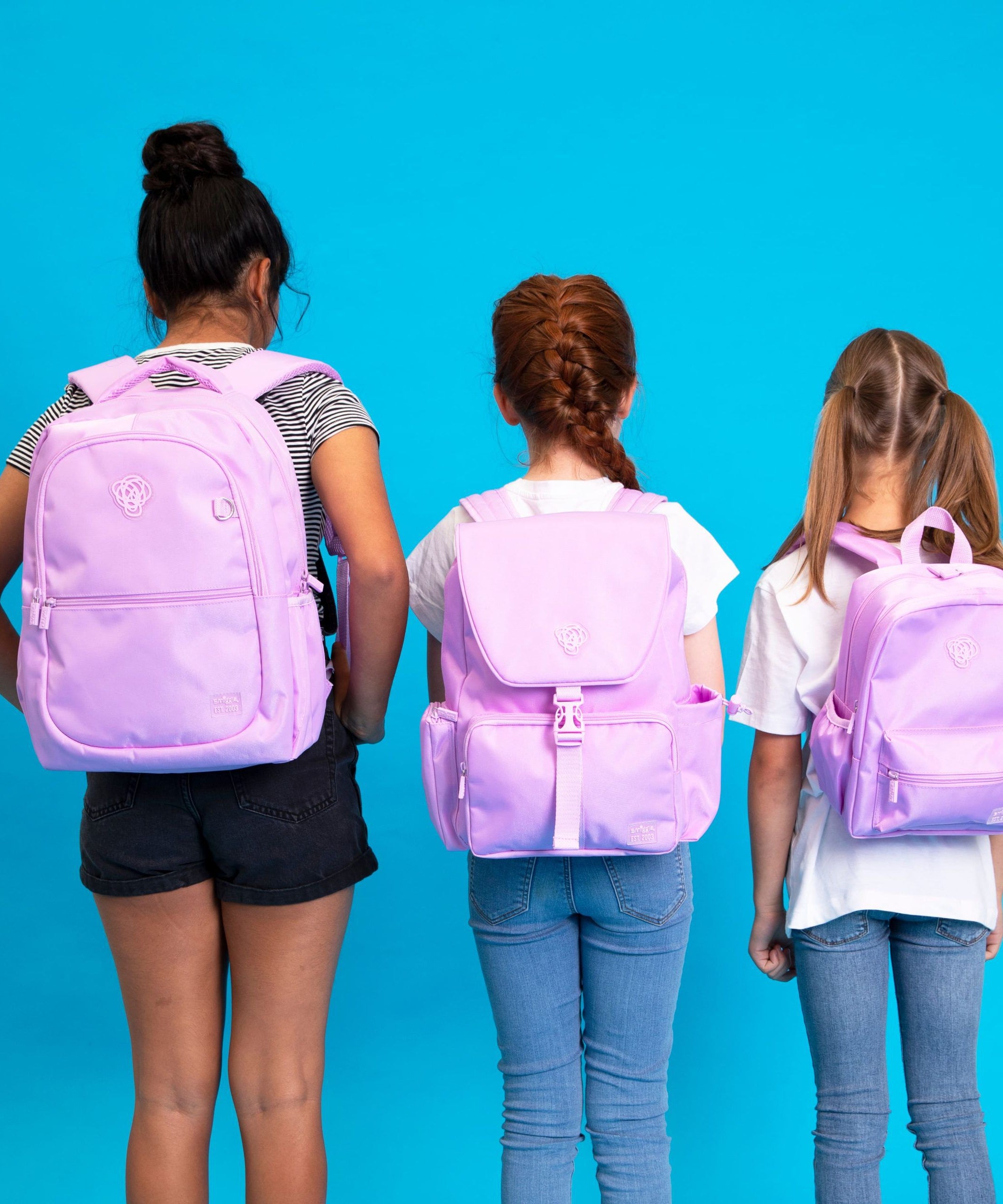 Smiggle - Sorbet Lilak Su Geçirmez Sırt Çantası-Dinossi