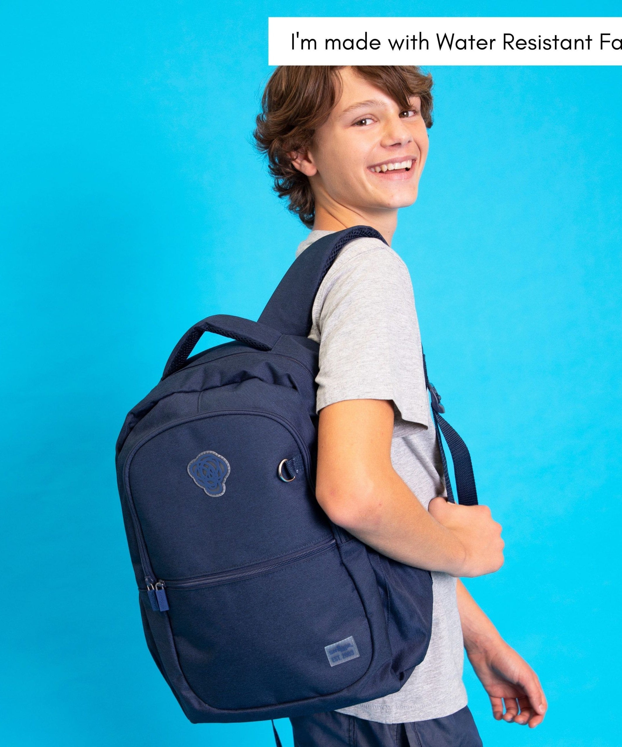 Smiggle - Sorbet Lacivert Su Geçirmez Sırt Çantası-Dinossi