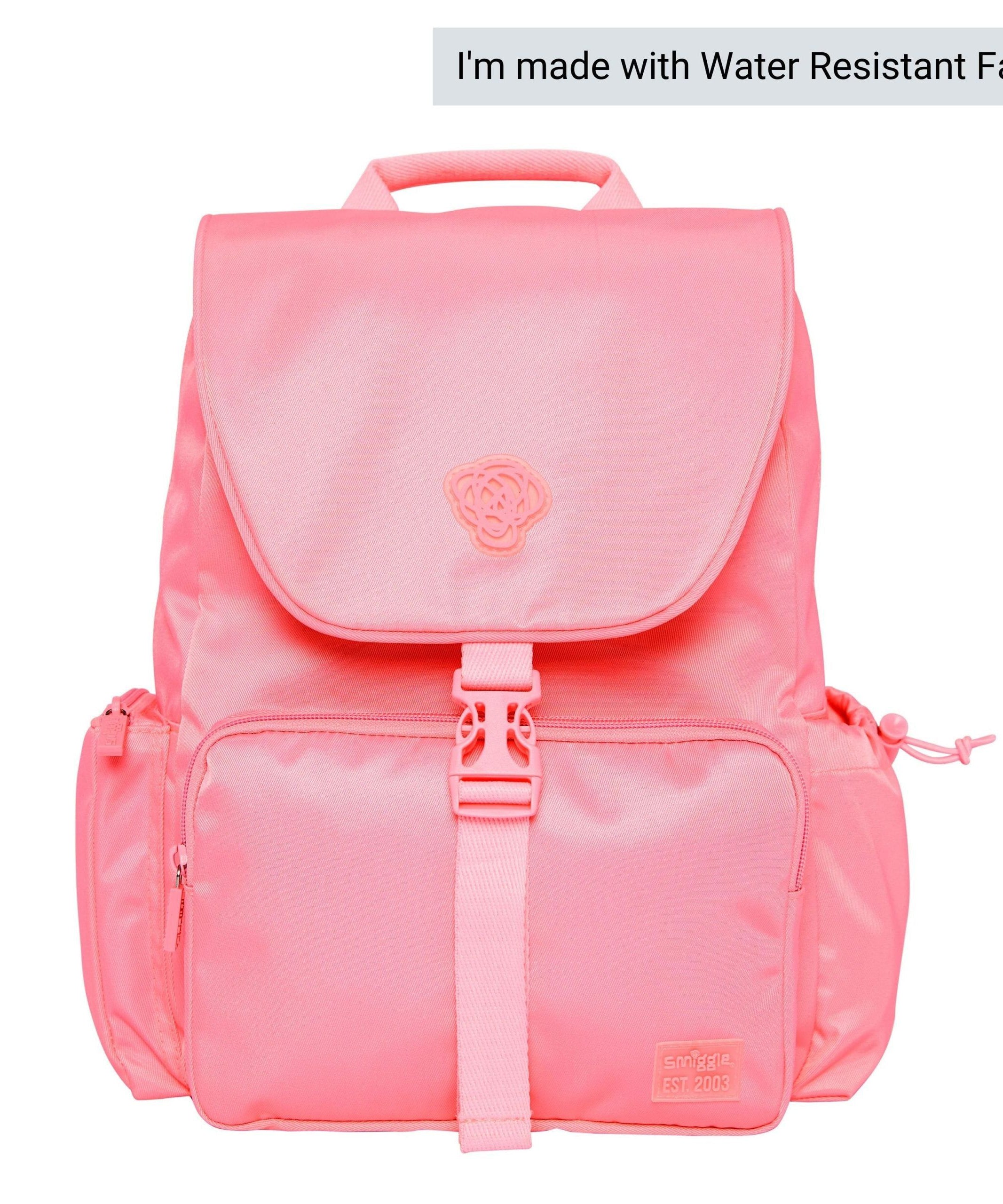 Smiggle - Sorbet Park Pembe Su Geçirmez Sırt Çantası-Dinossi