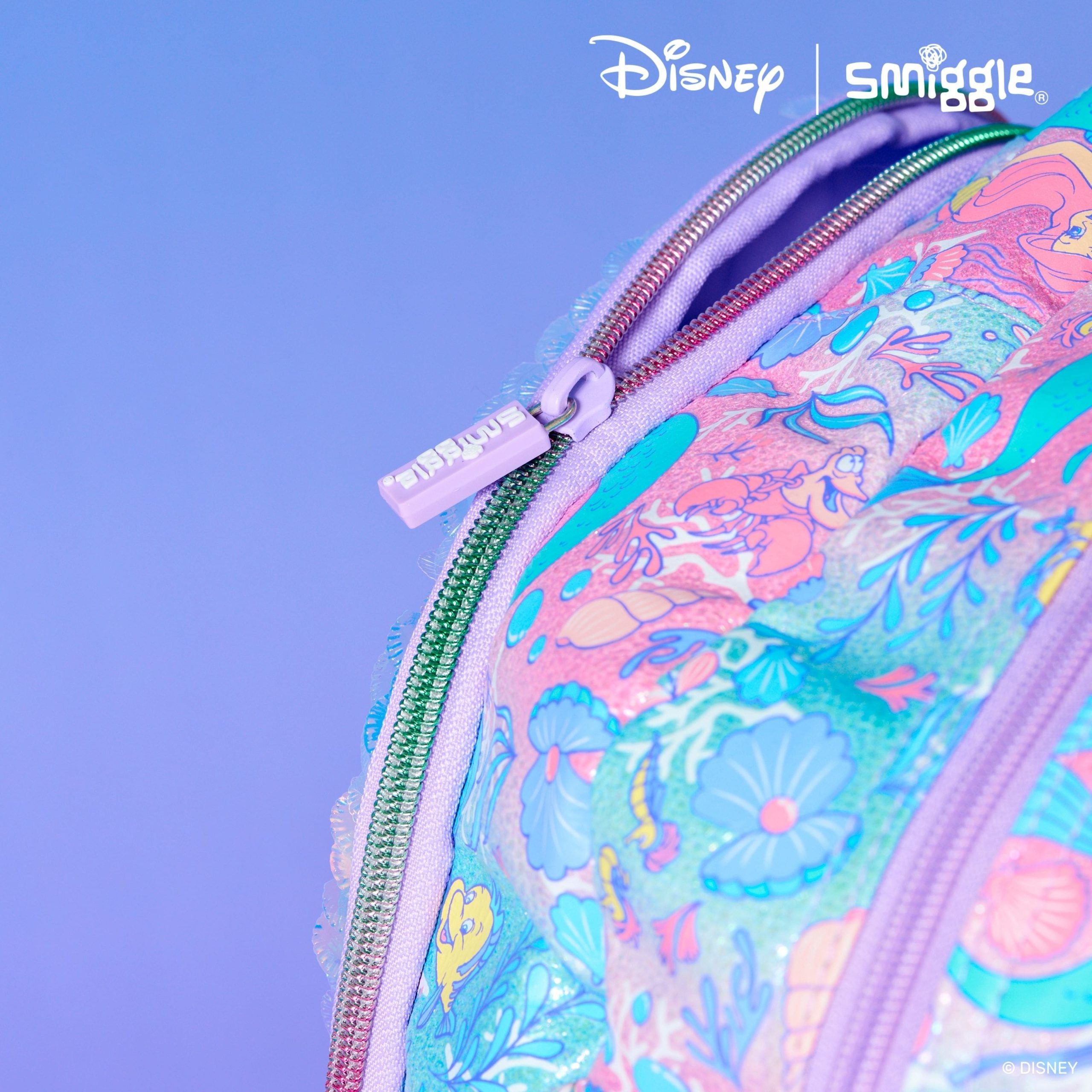 Smiggle – Disney Prenses Ariel 3'lü Okul Çanta Seti-Dinossi