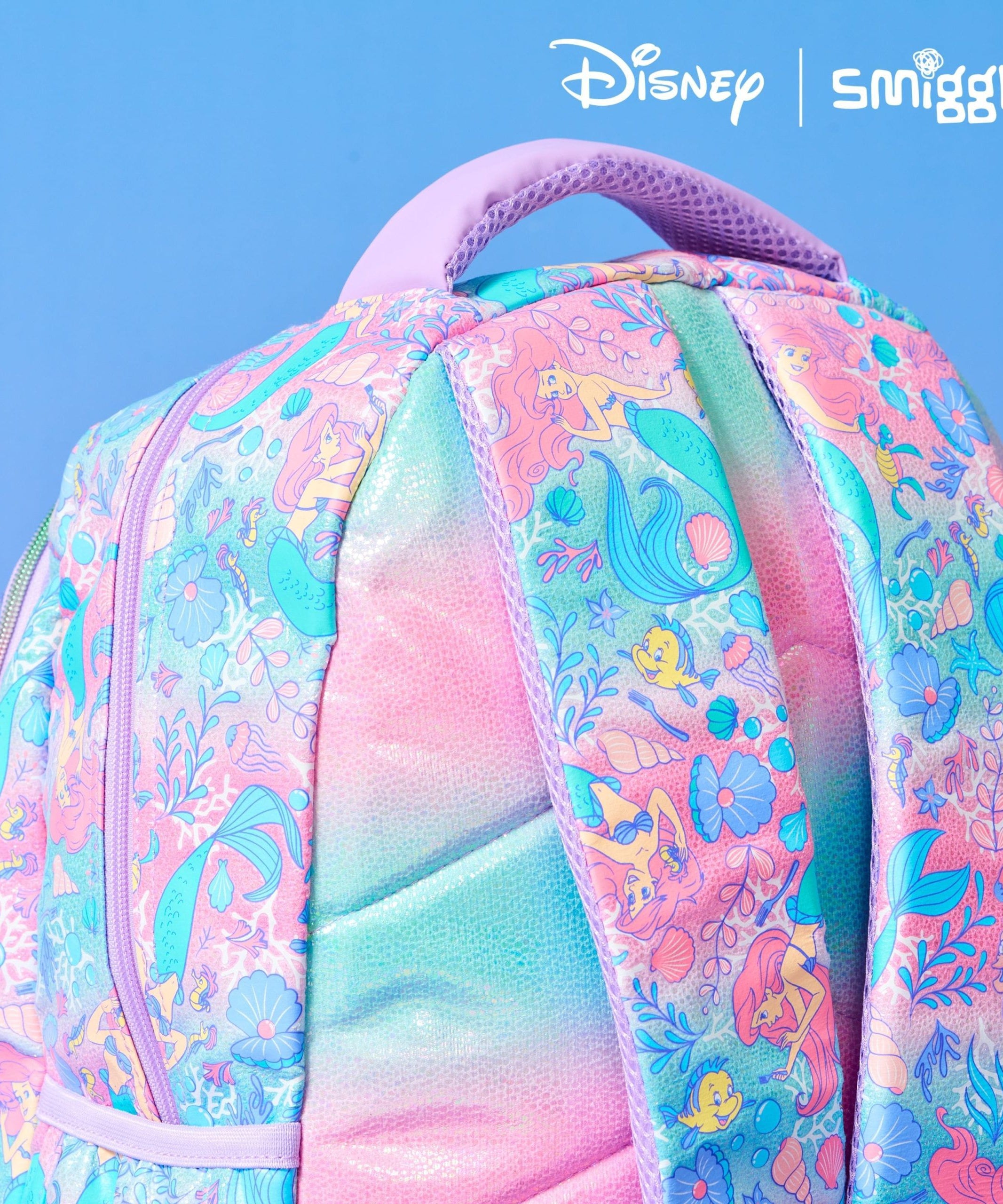 Smiggle – Disney Prenses Ariel 3'lü Okul Çanta Seti-Dinossi