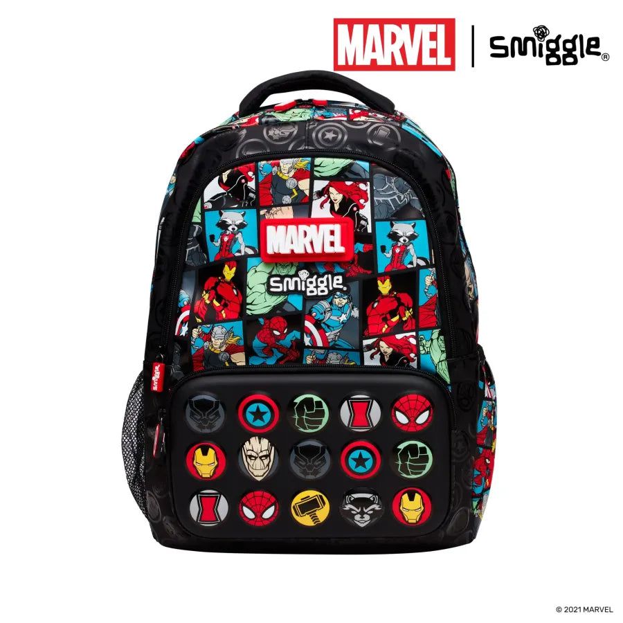 Smiggle - Marvel 4'lü Okul Çanta Seti-Dinossi