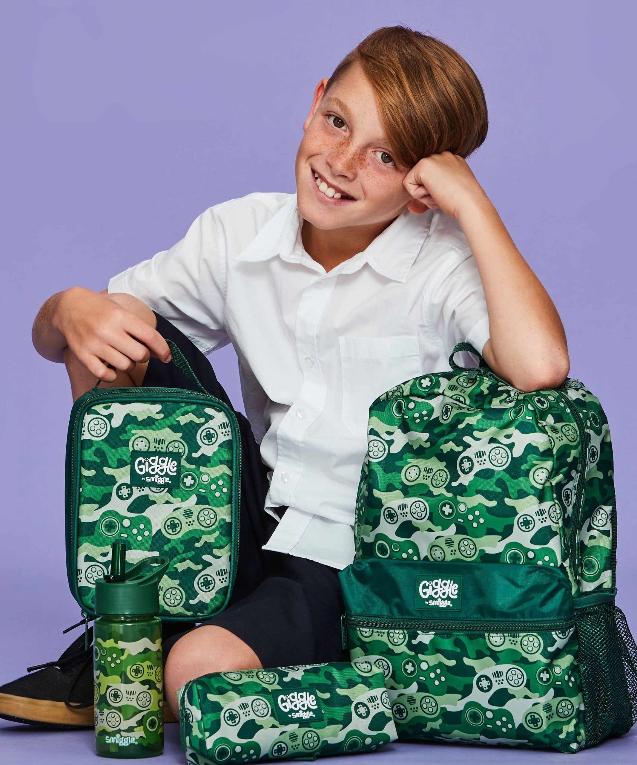 Smiggle - Giggle Oyuncu Sırt Çantası-Dinossi