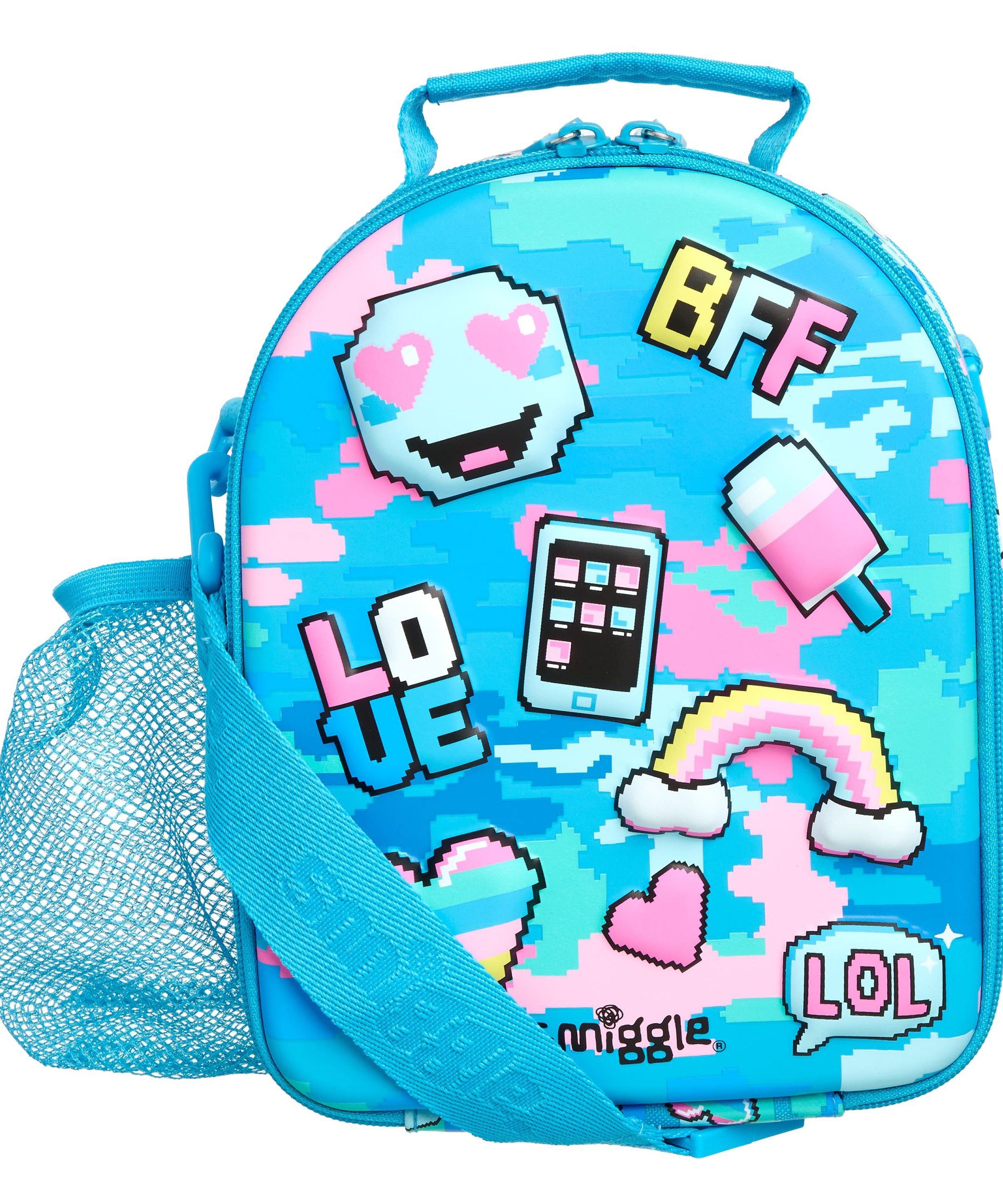 Smiggle - Hide Sert Kapaklı Beslenme Çantası-Dinossi