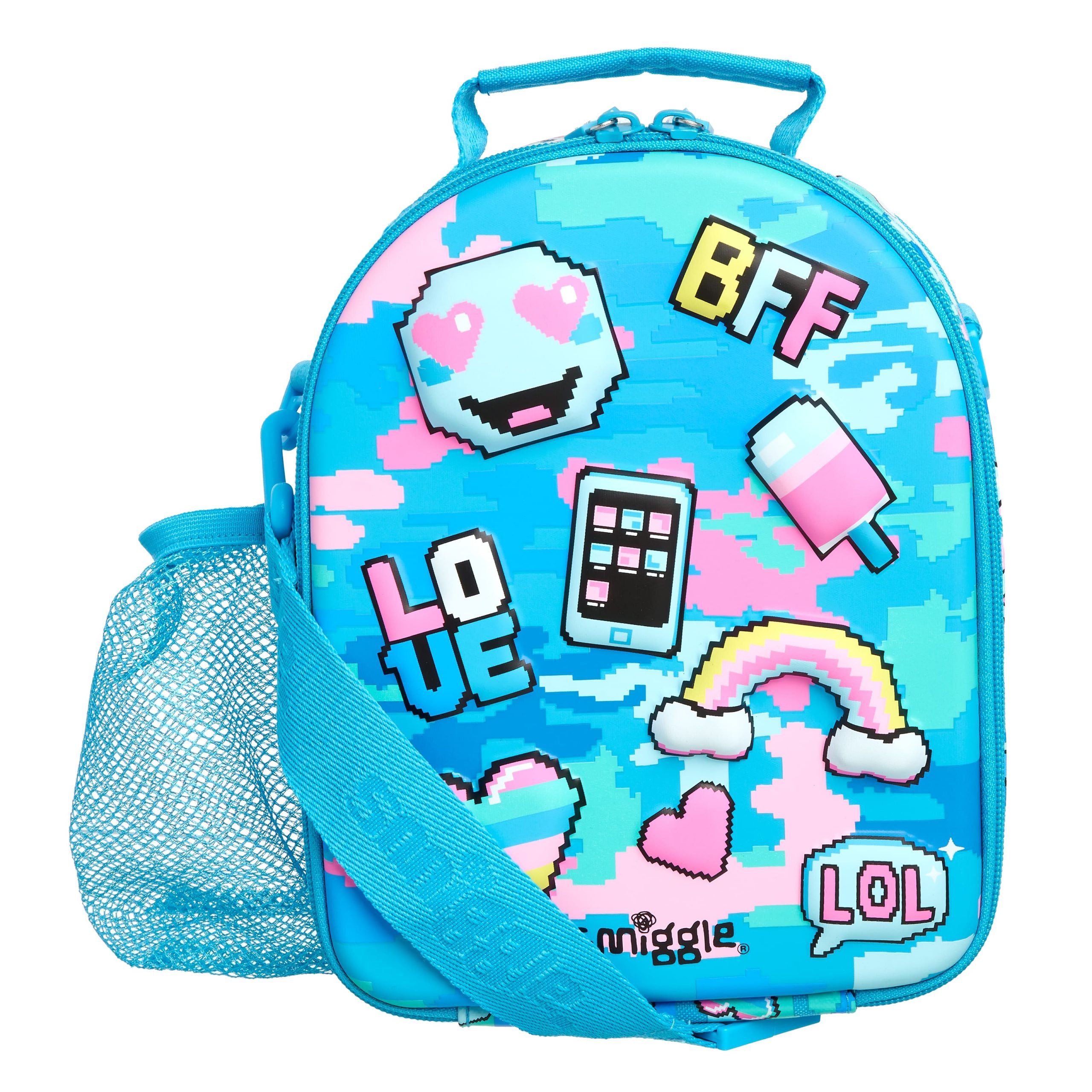 Smiggle - Hide Sert Kapaklı Beslenme Çantası-Dinossi