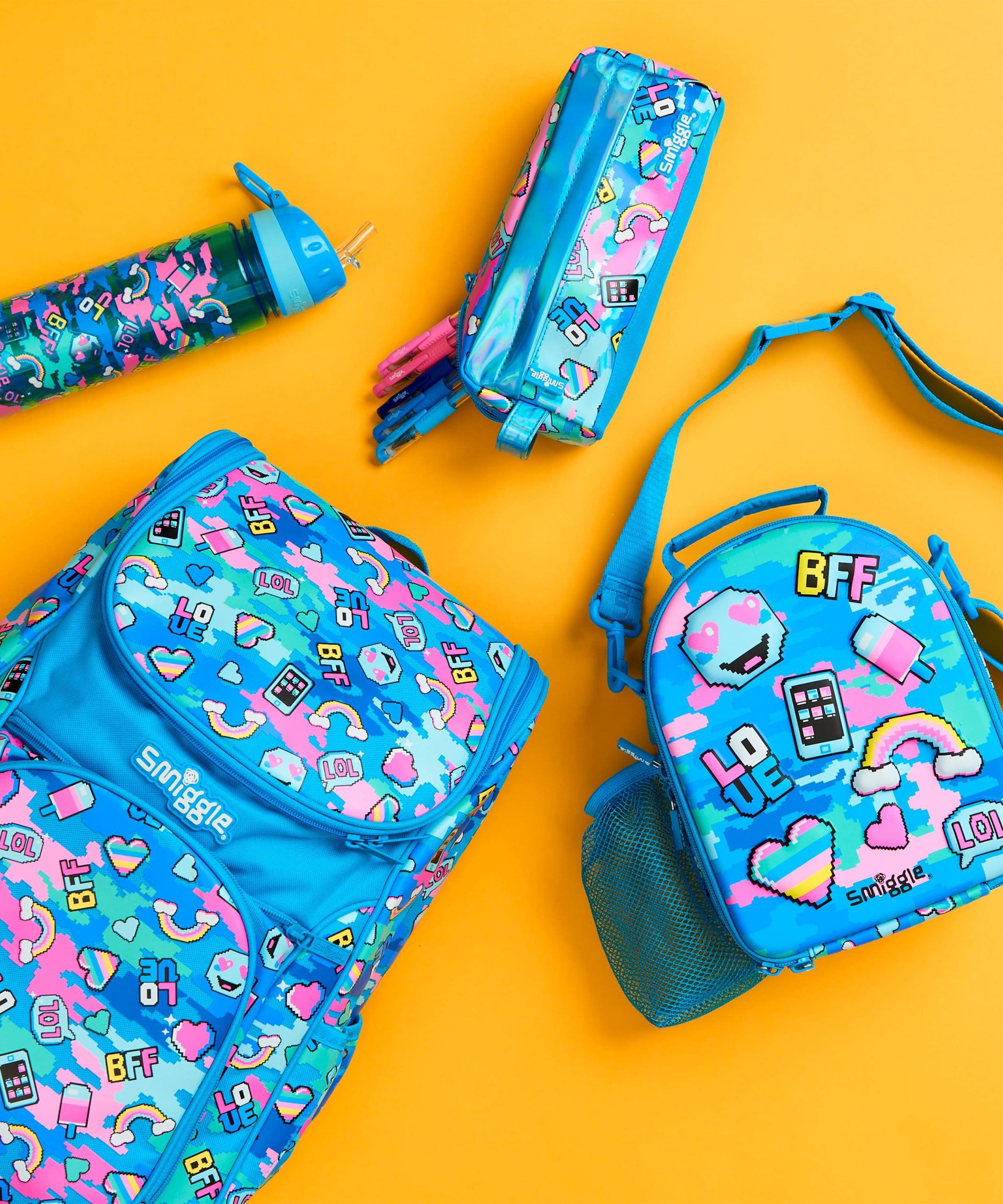 Smiggle - Hide Sert Kapaklı Beslenme Çantası-Dinossi