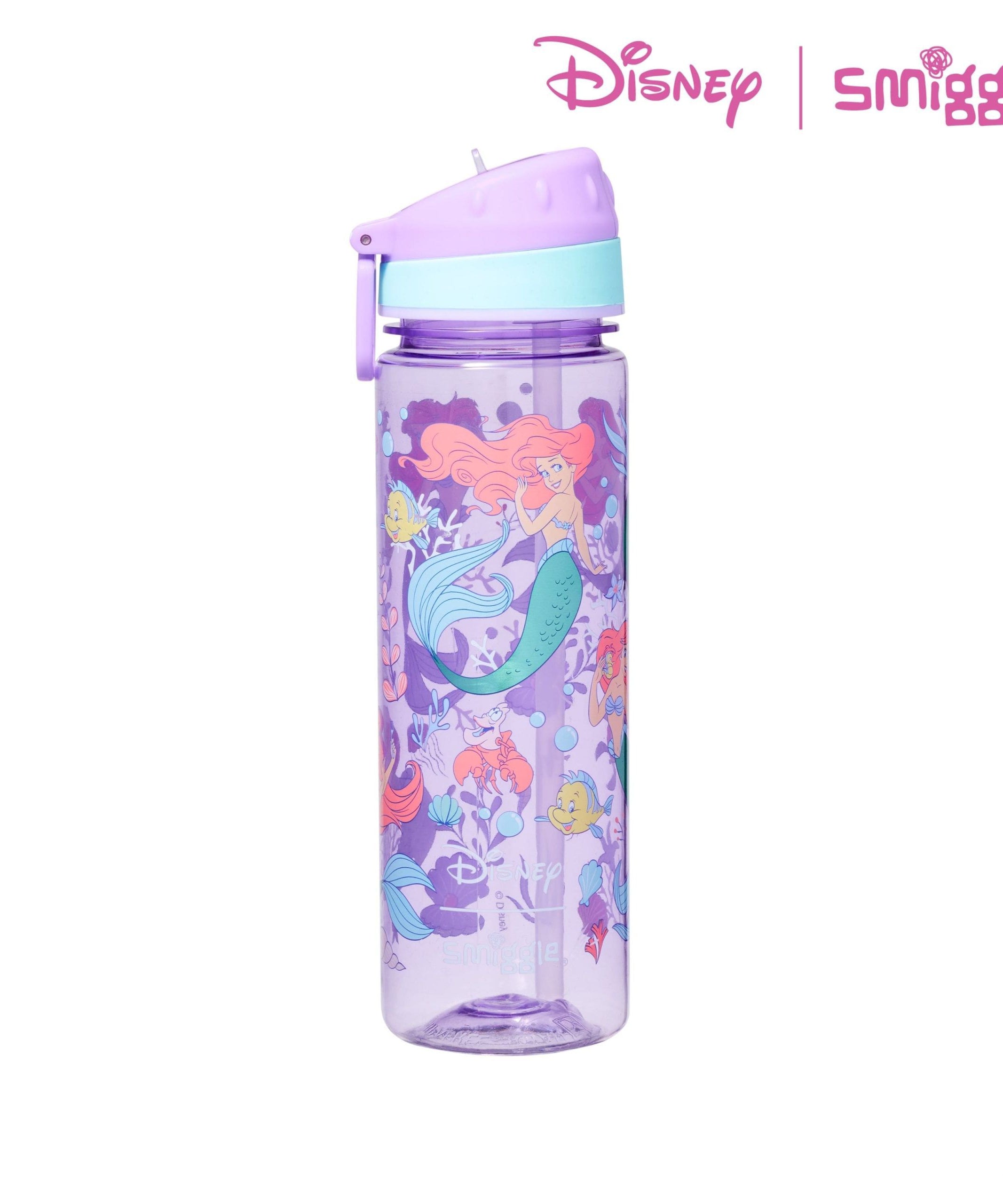 Smiggle - Disney Prenses Pipetli 650ML BPA İçermeyen Suluk-Dinossi