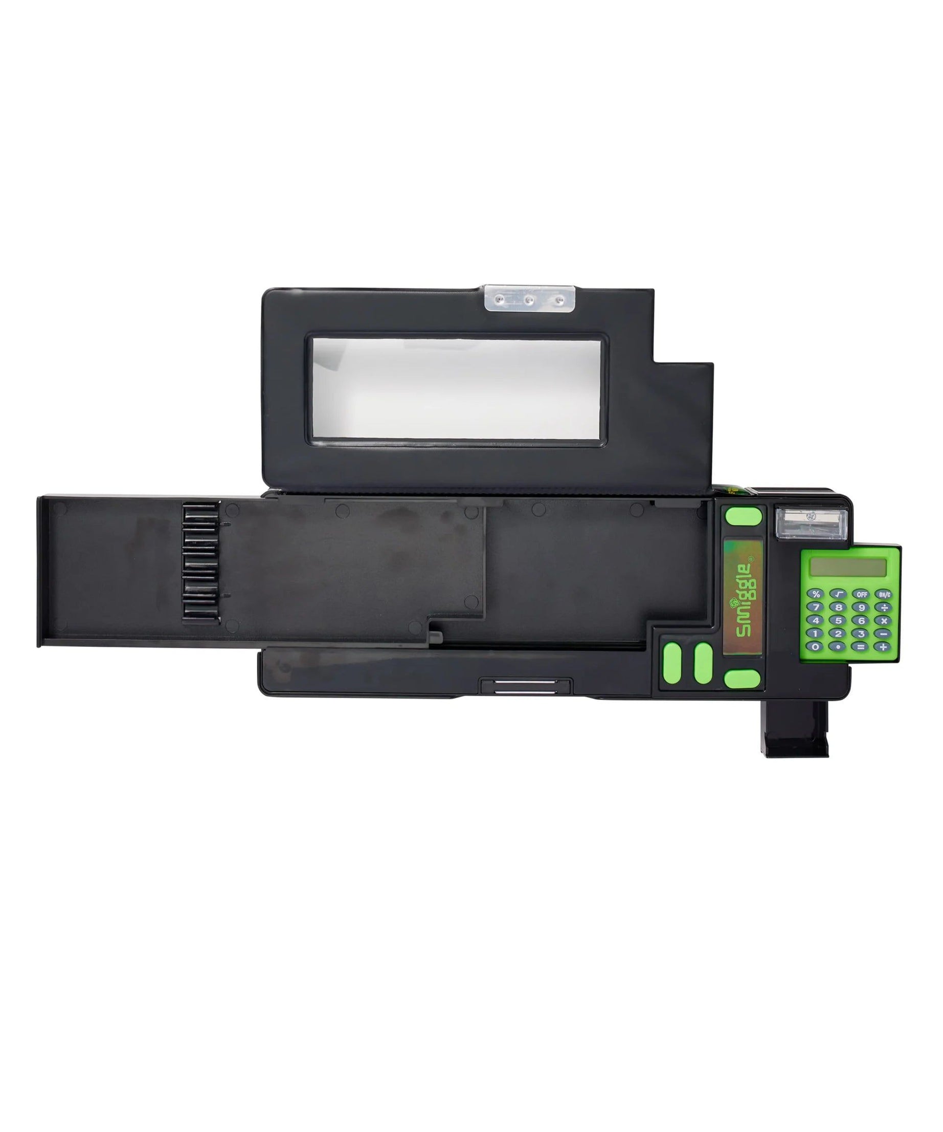 Smiggle - Wild Side Hesap Makineli Poput Otomatik Kalem Kutusu-Dinossi