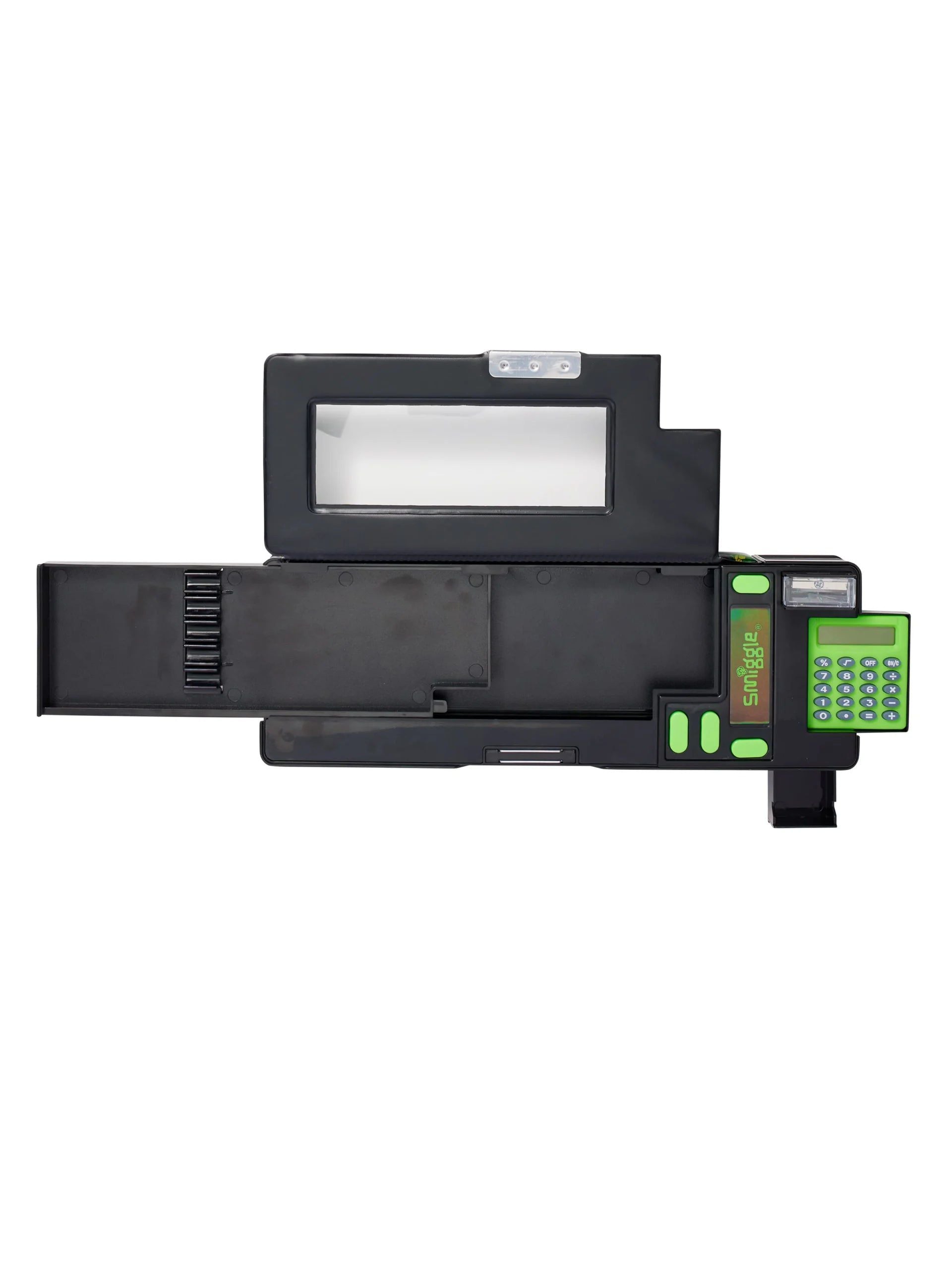 Smiggle - Wild Side Hesap Makineli Poput Otomatik Kalem Kutusu-Dinossi