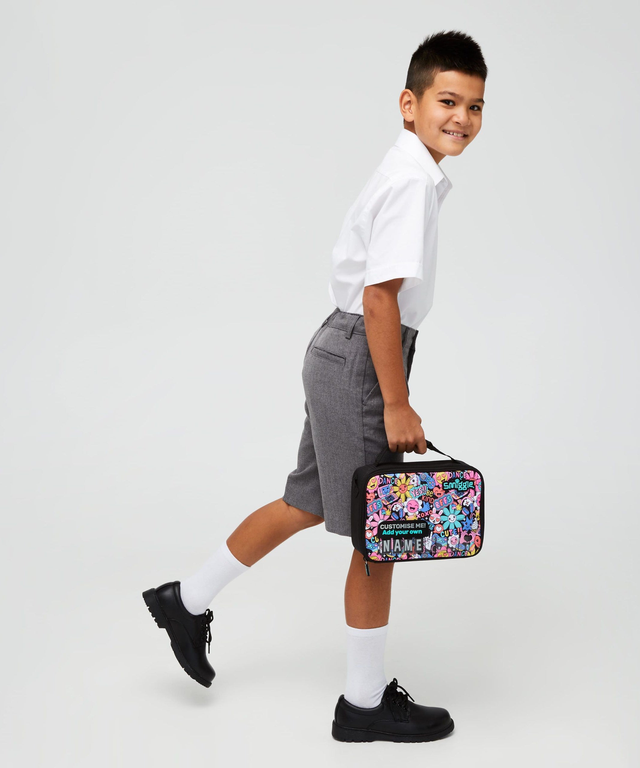 Smiggle – Bright Side 5'li Okul Çanta Seti-Dinossi