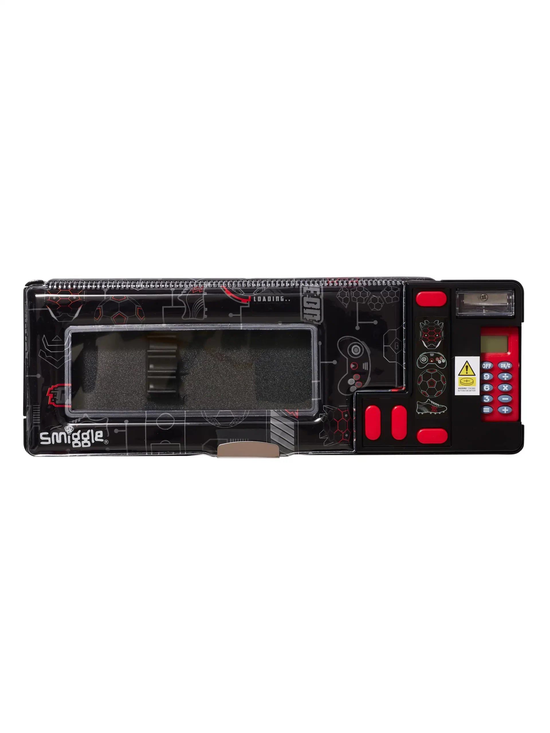 Smiggle - Away Hesap Makineli Otomatik Kalem Kutusu-Dinossi